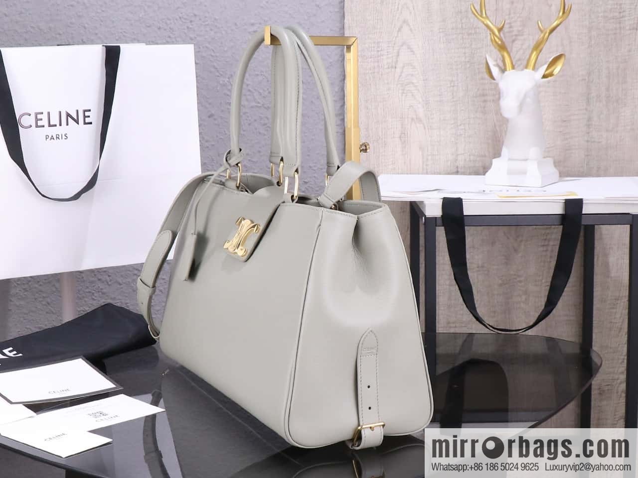 [Premium quality, all-steel hardware] CLOCHE CLÉS padlock, number: 114963FK6.04LU tote bag