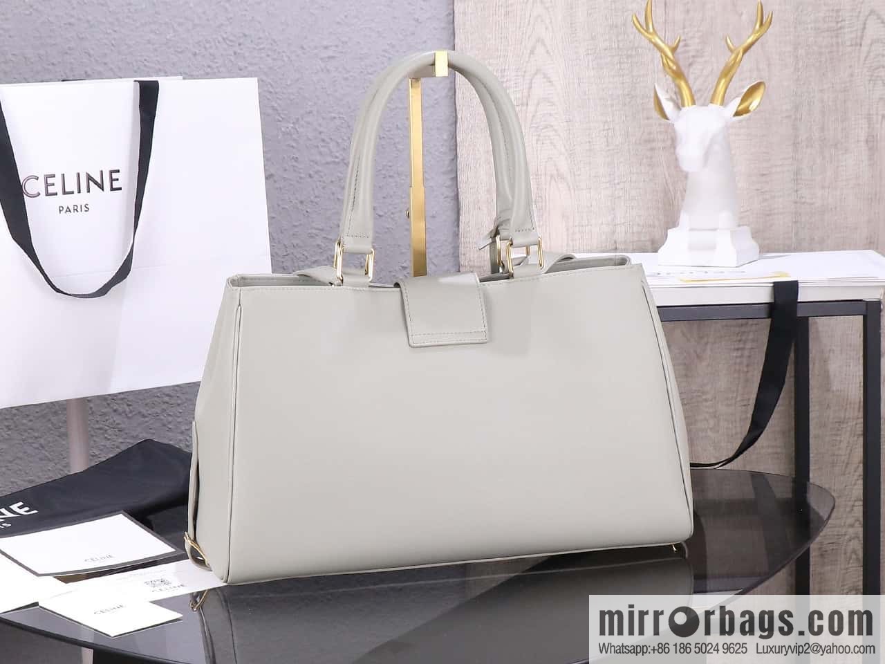 [Premium quality, all-steel hardware] CLOCHE CLÉS padlock, number: 114963FK6.04LU tote bag