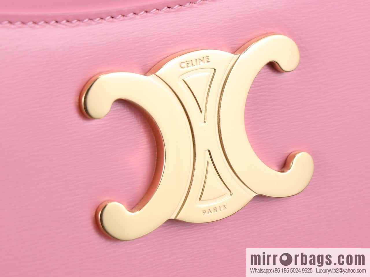 [Premium quality, all-steel hardware] CELIN_E 2024 | TILLY medium bright cow leather handbag 24s spring new product 115703BF4.38NO