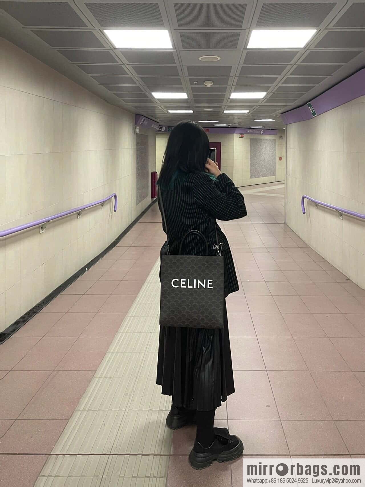 CELINE Medium Printed Tote, Versatile Tote, Classic Triumph Presbyopia Series No.: 191542