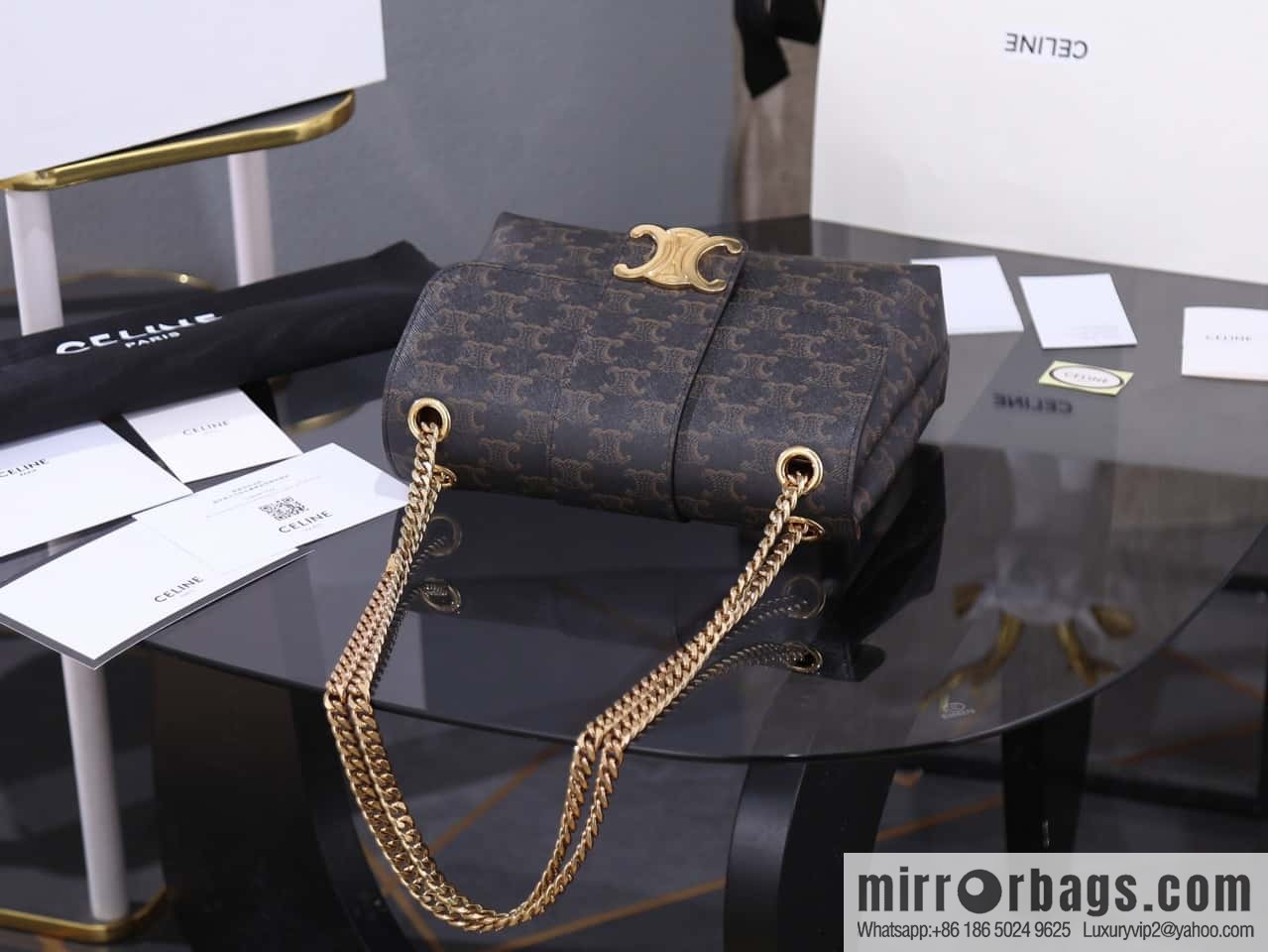 [Premium quality, all-steel hardware] VICTOIRE medium old flower cow leather handbag number: 115853 (copy)