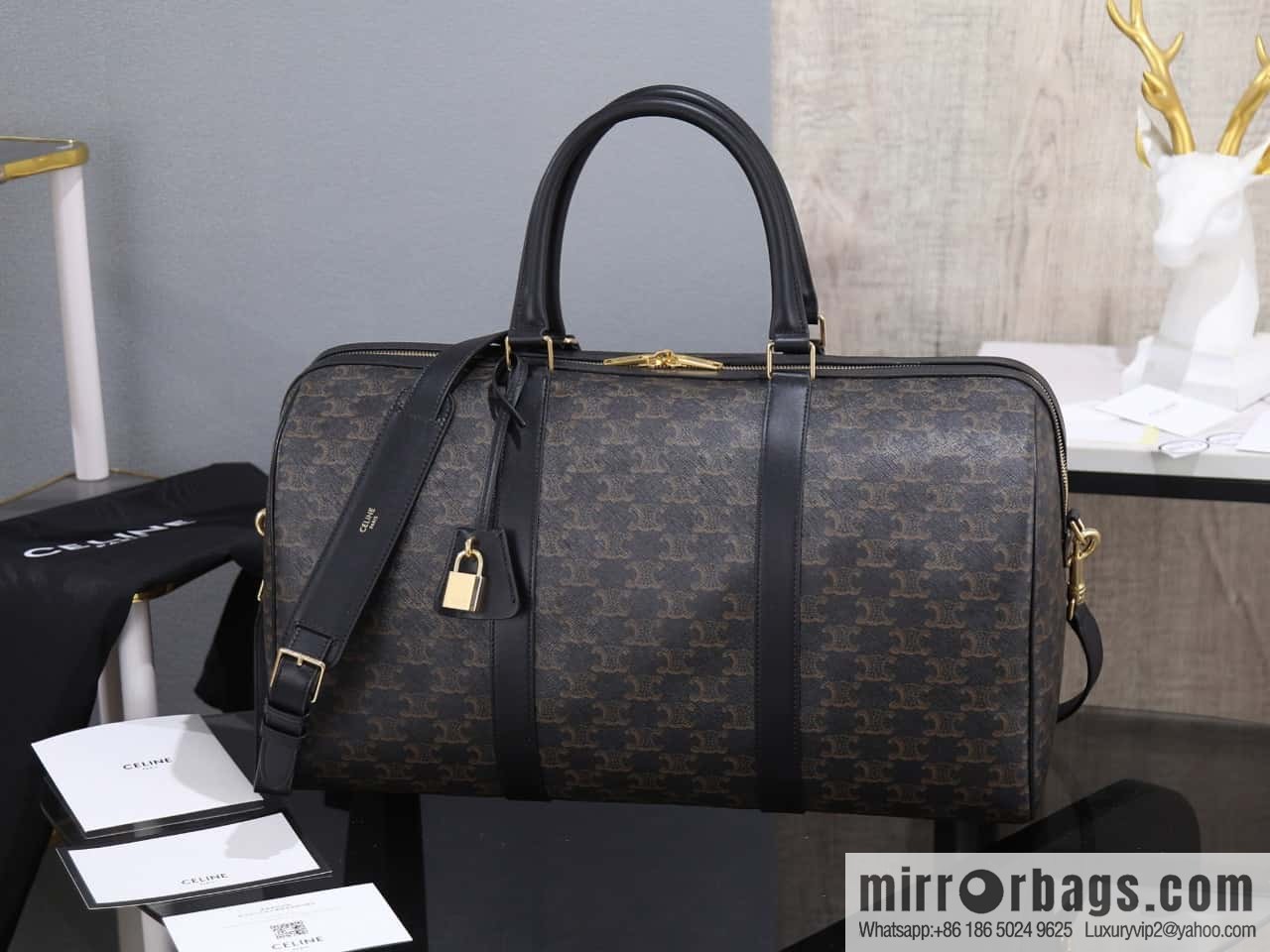 [Premium quality, all-steel hardware] ce new men's travel bag Arc de Triomphe presbyopia large travel bag model number: 190662