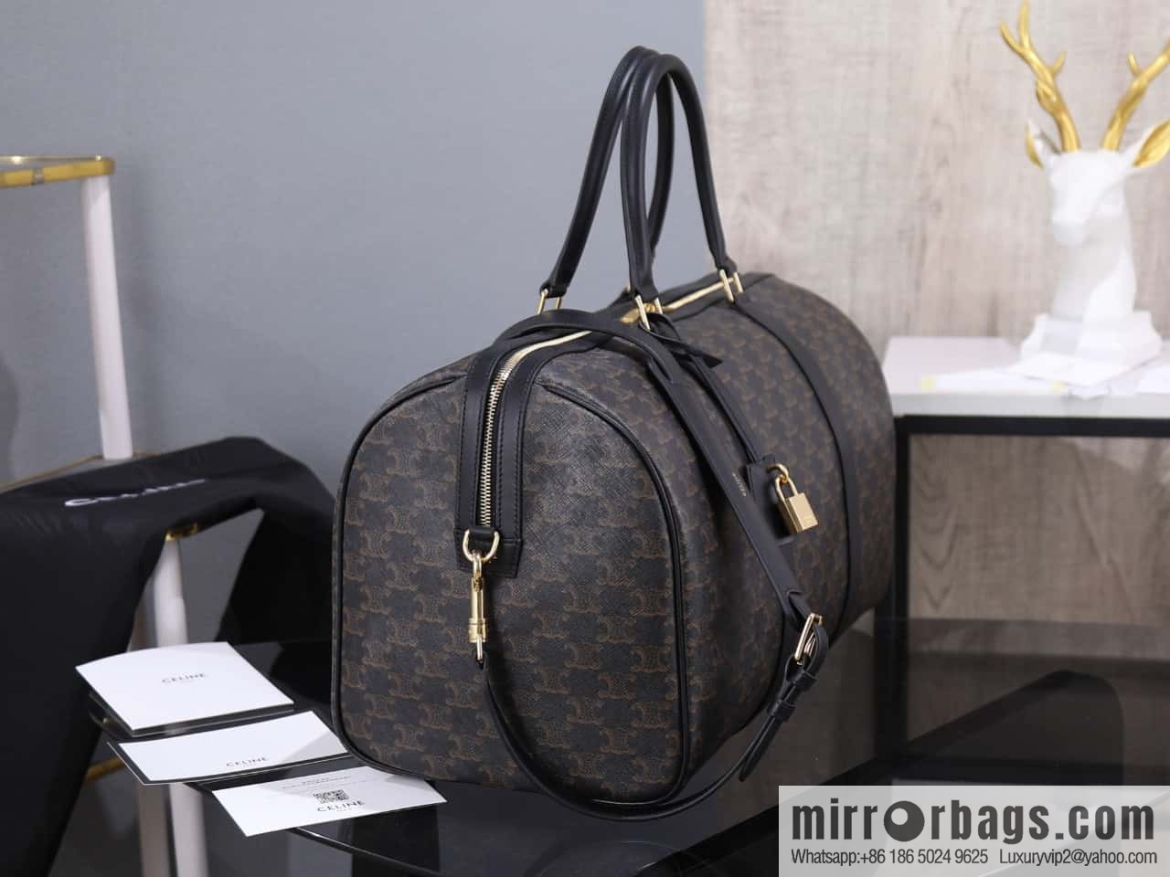 [Premium quality, all-steel hardware] ce new men's travel bag Arc de Triomphe presbyopia large travel bag model number: 190662