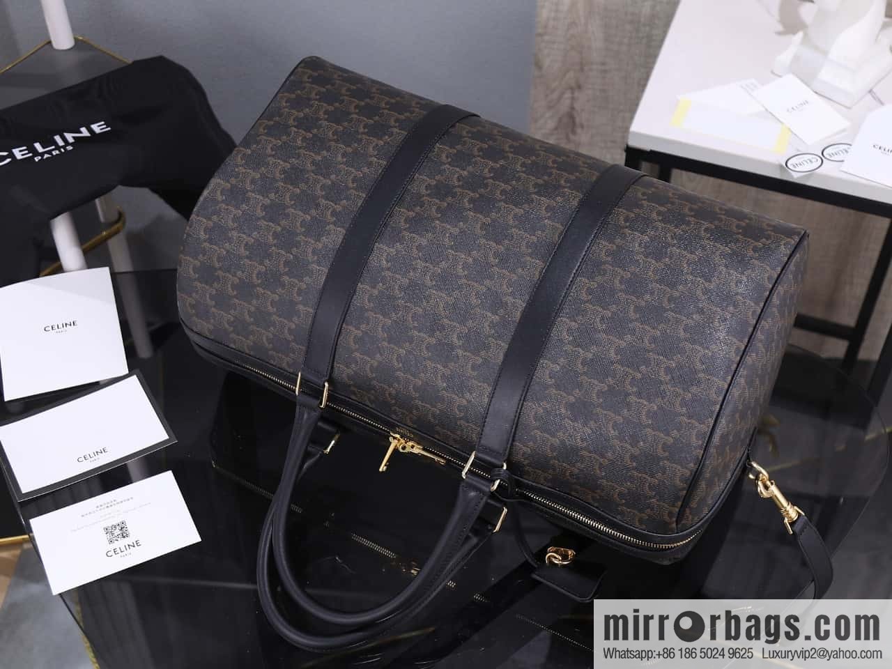 [Premium quality, all-steel hardware] ce new men's travel bag Arc de Triomphe presbyopia large travel bag model number: 190662