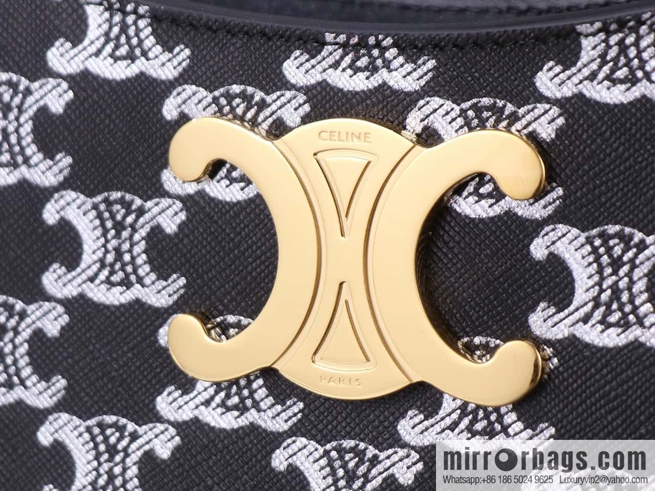 CELIN_E 2024 | TILLY medium shiny cow leather handbag The latest armpit bag number: 115703BF4.38NO
