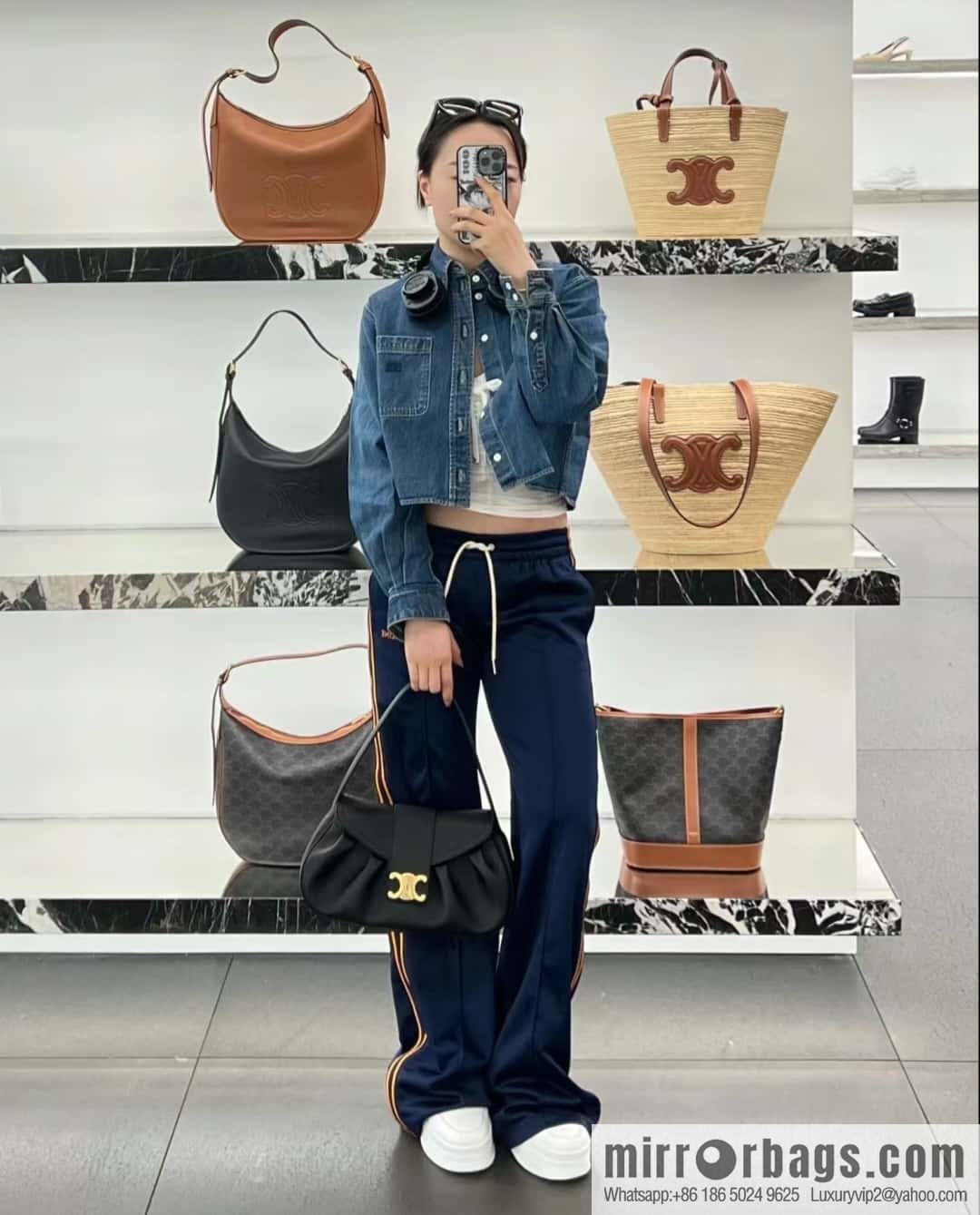 [Premium all-steel hardware] New CE spring and summer series new POLLY bag model number: 115633