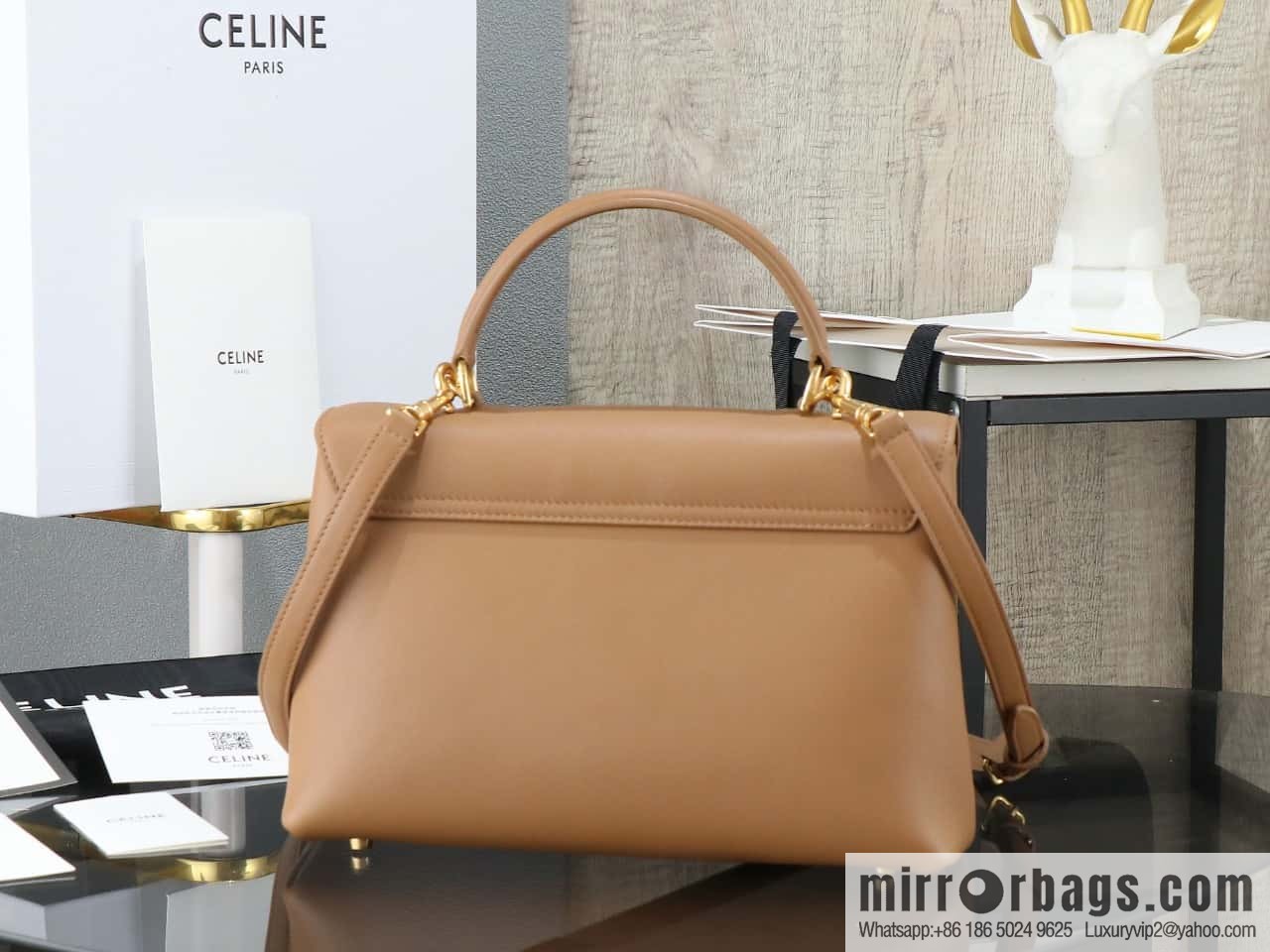 New product launch CE Arc de Triomphe Kelly handbag model number: 188836