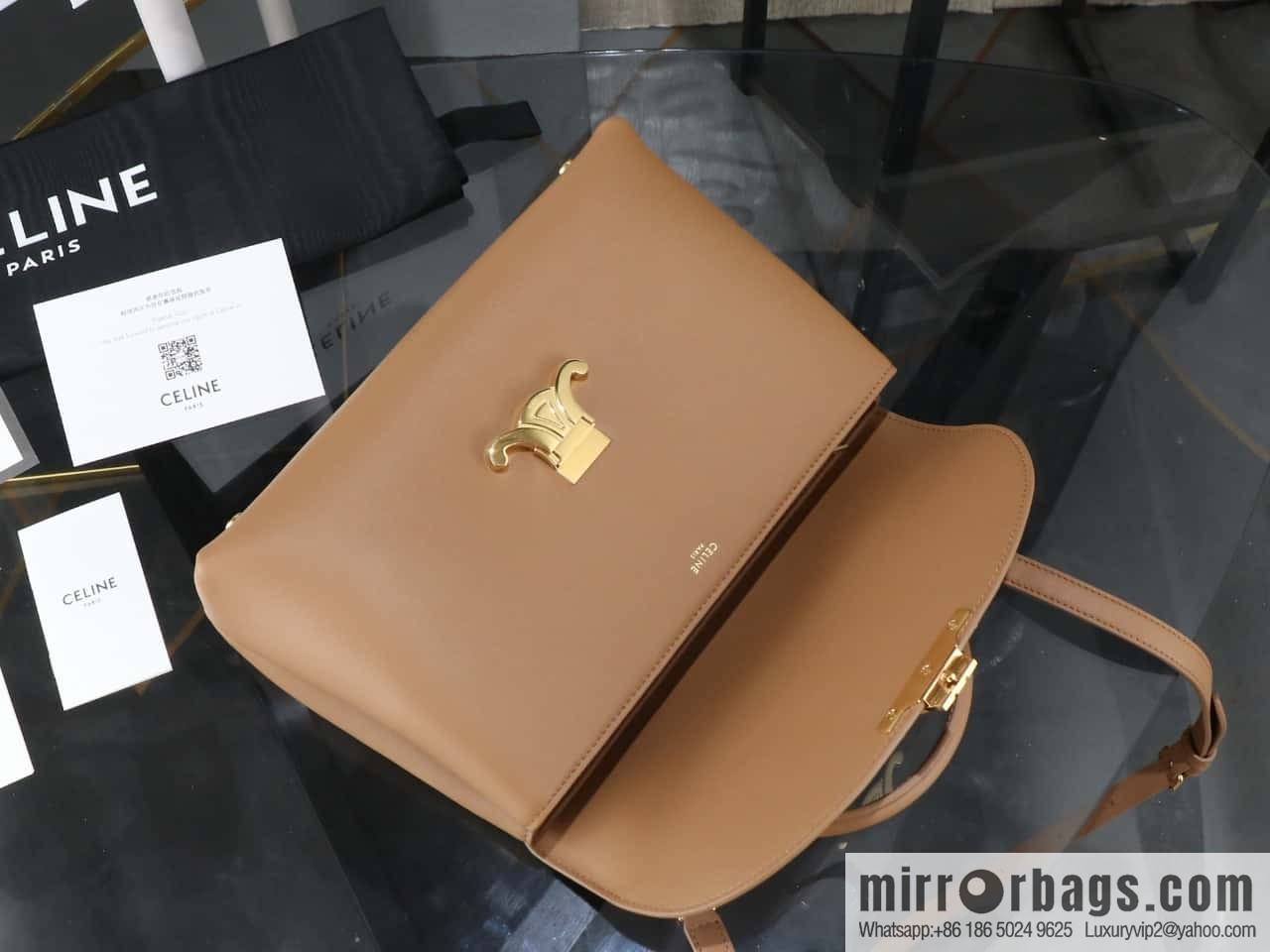 New product launch CE Arc de Triomphe Kelly handbag model number: 188836