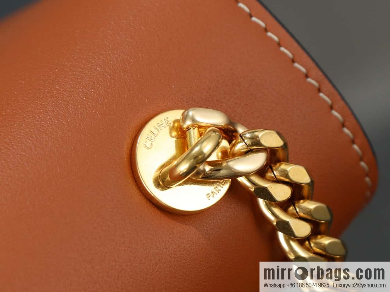 Premium all-steel hardware 】 𝗖𝗘𝗟𝗜𝗡𝗘 𝑻𝒓𝒊𝒐𝒎𝒑𝒉𝒆 chain armpit bag Model: 197992