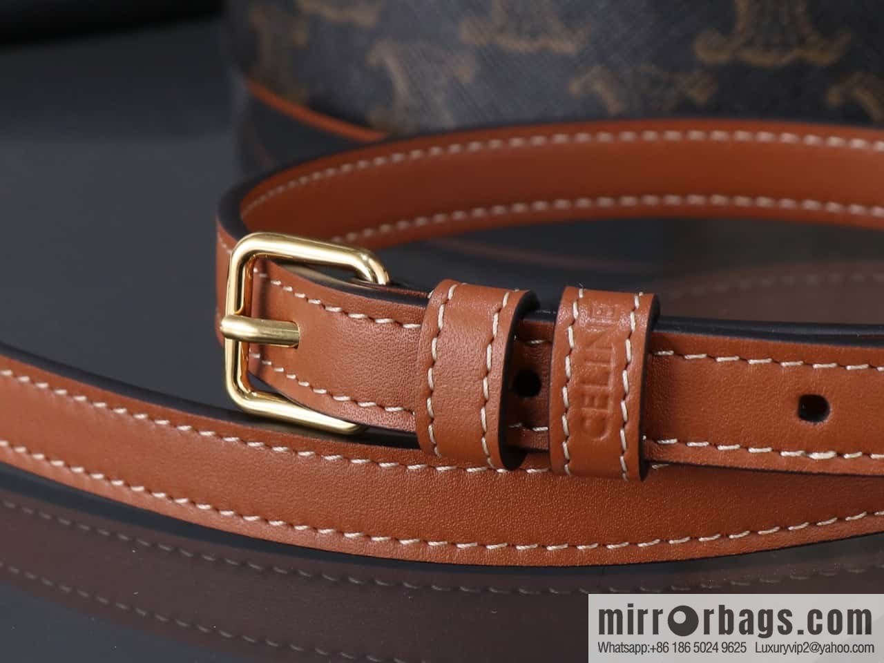 [Premium all-steel hardware] CLARA logo printed cow leather handbag number: 116882FQM.04LU