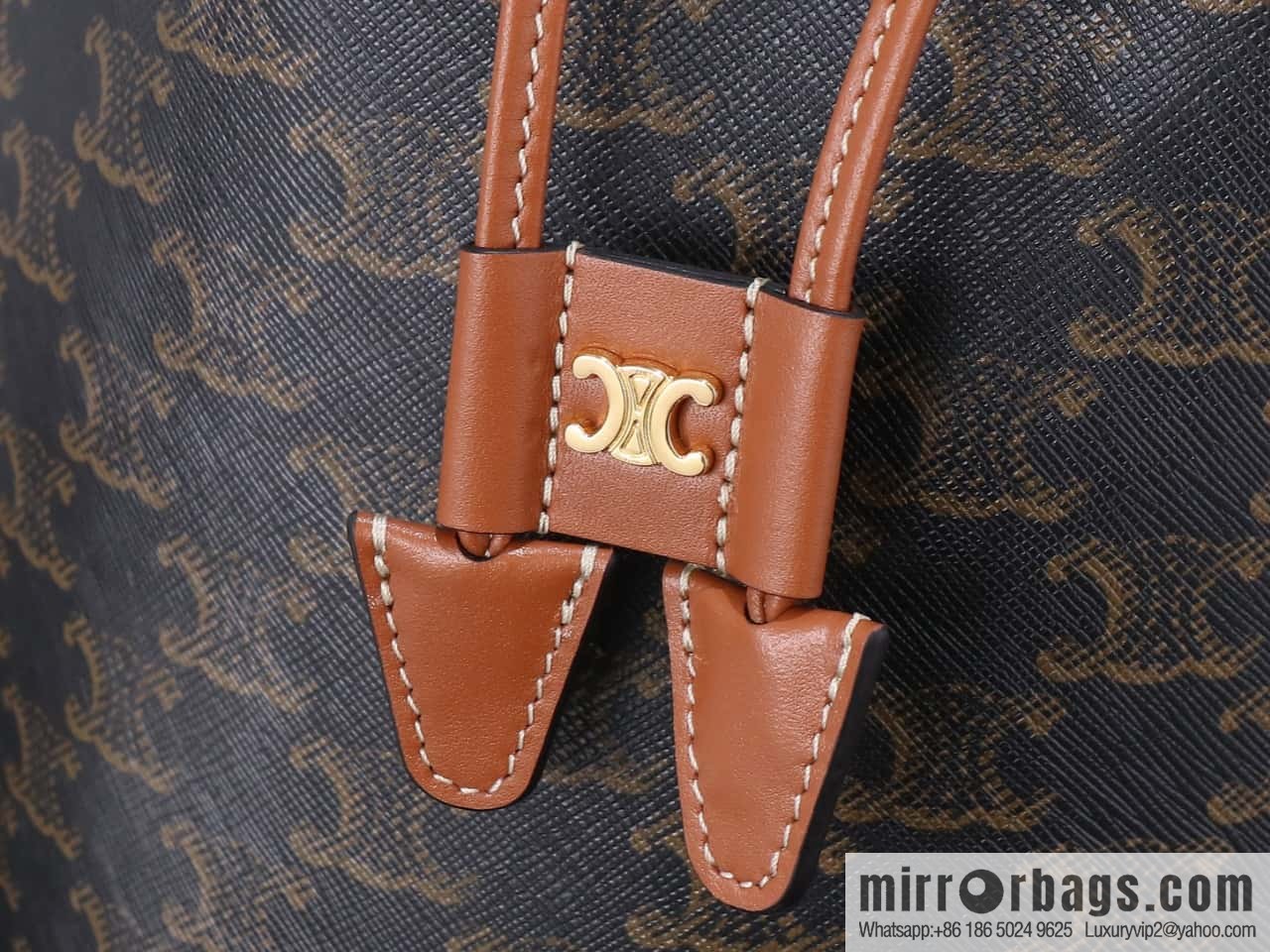 [Premium all-steel hardware] CLARA logo printed cow leather handbag number: 116882FQM.04LU