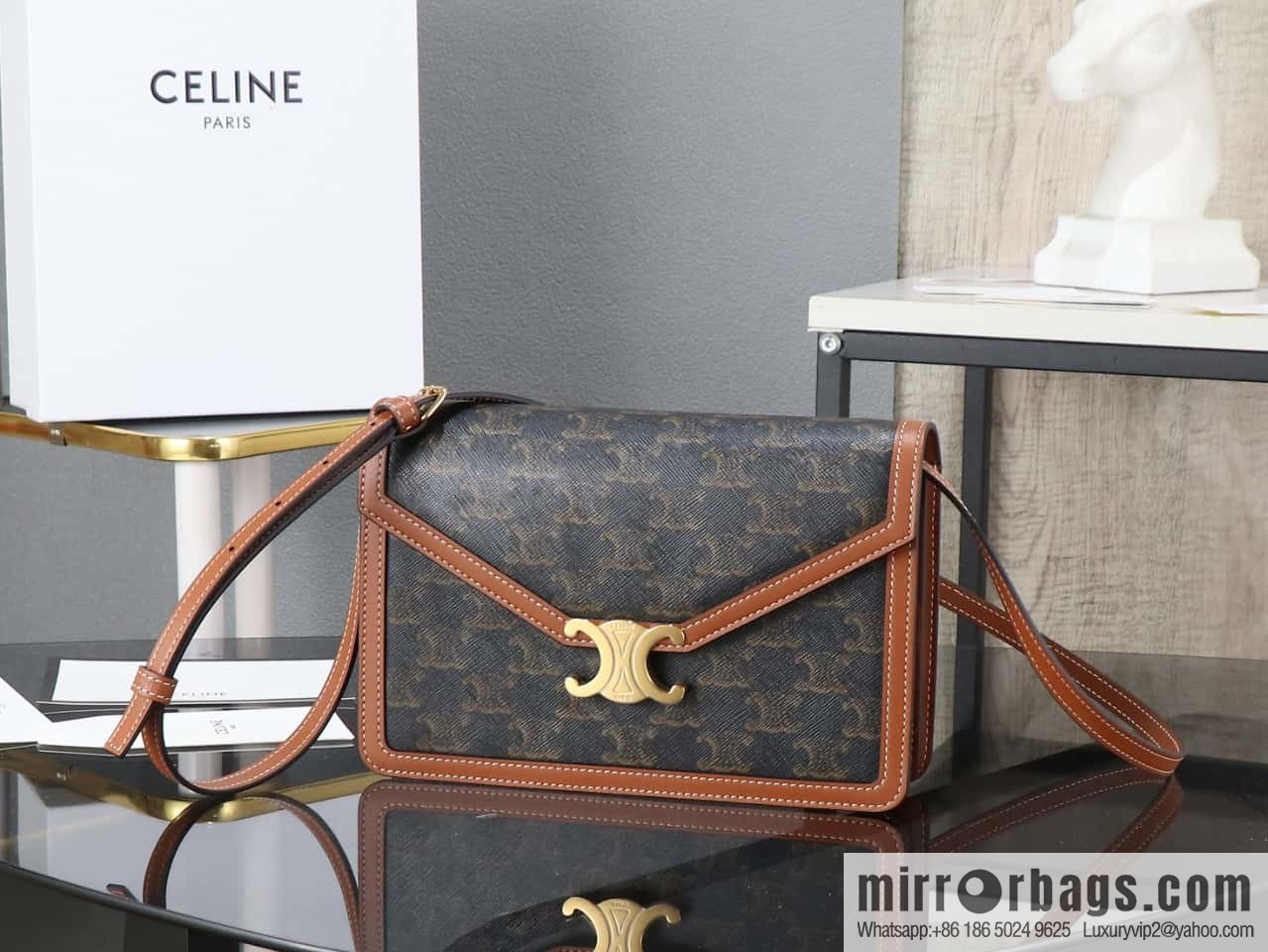 [Premium all-steel hardware] New Arc de Triomphe Laohua woc envelope bag model: 113322