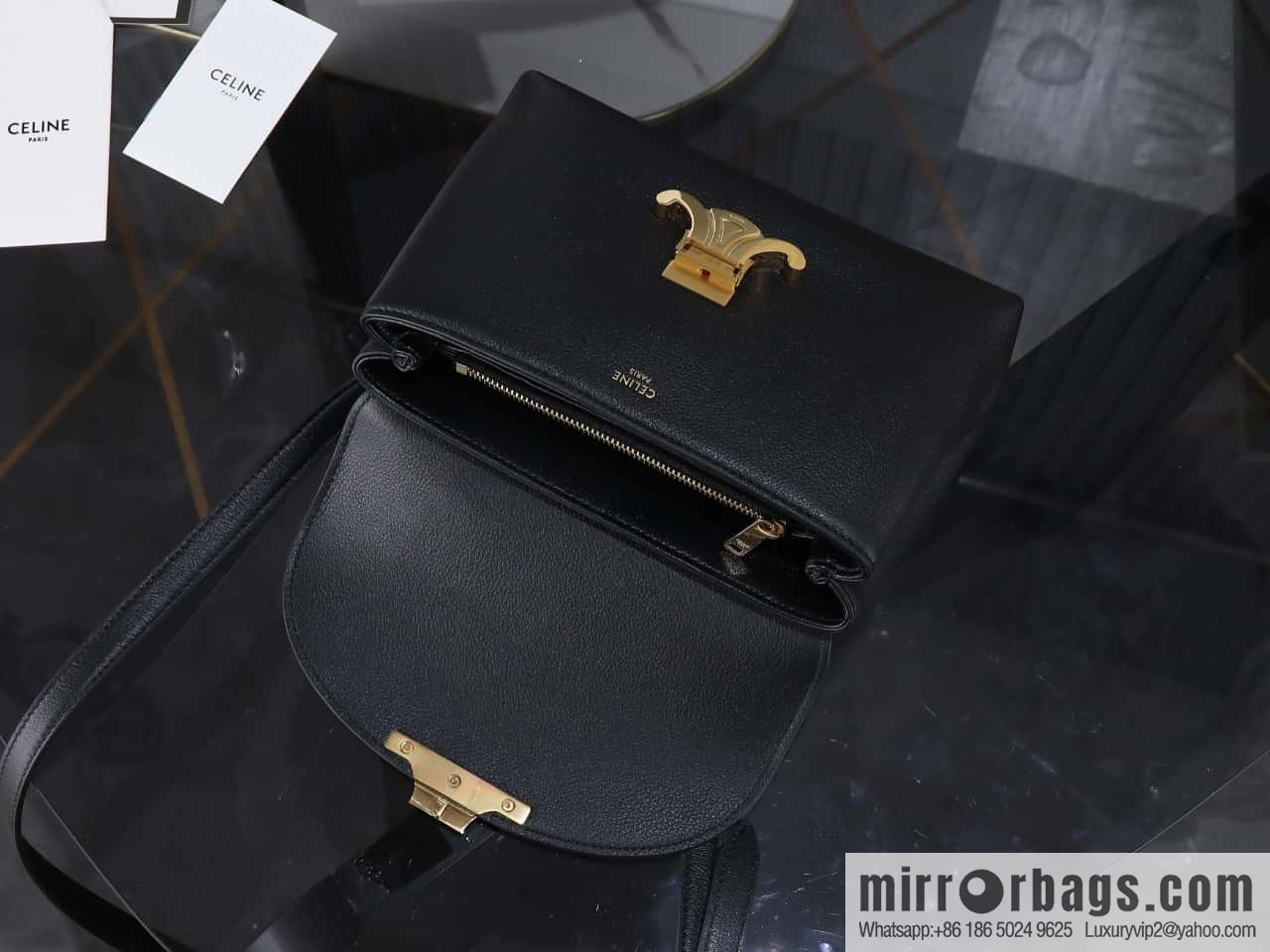 [Premium all-steel hardware] New product launched CE Arc de Triomphe Kelly handbag, item number 118113