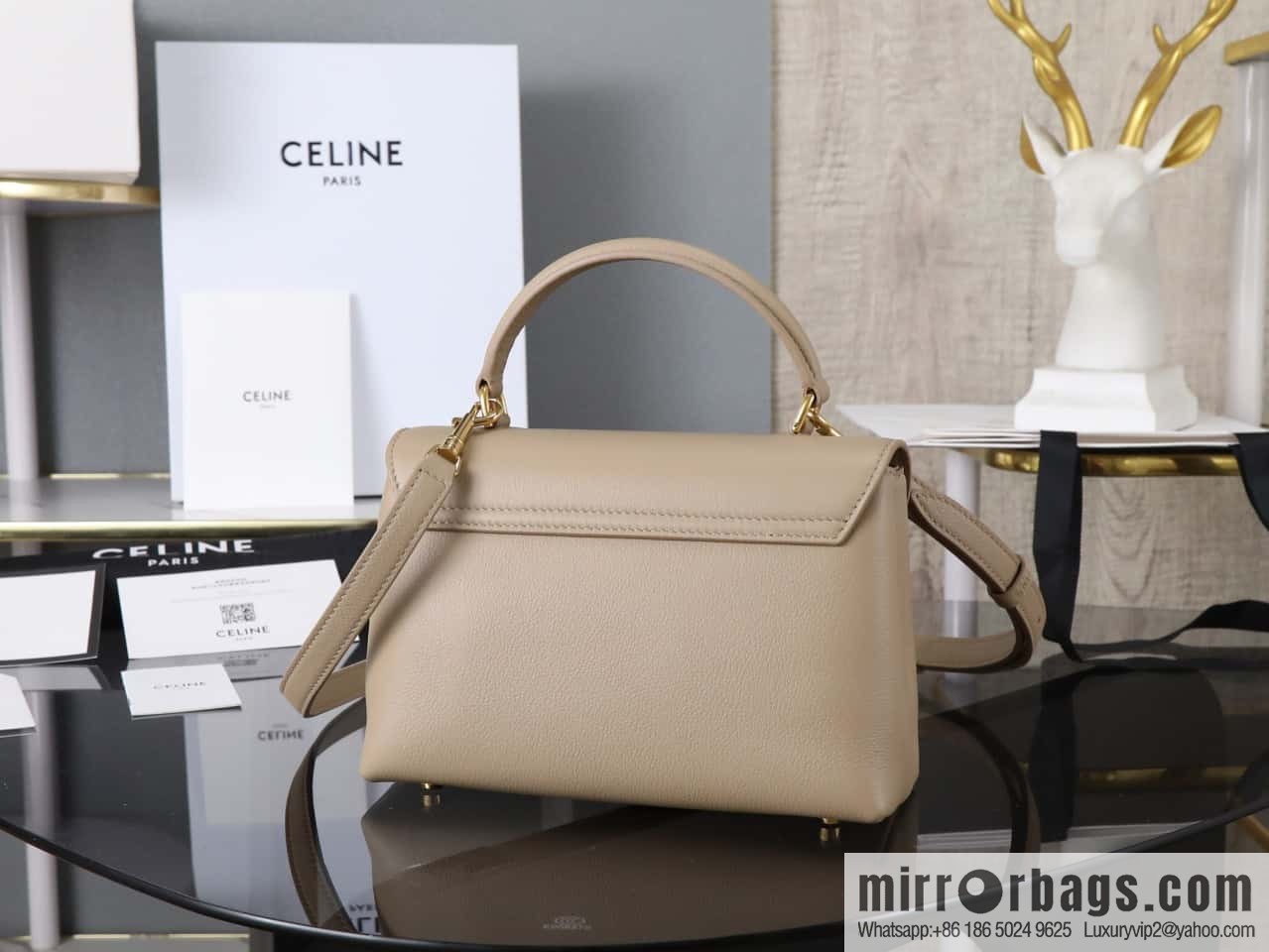 [Premium all-steel hardware] New product launched CE Arc de Triomphe Kelly handbag, item number 118113
