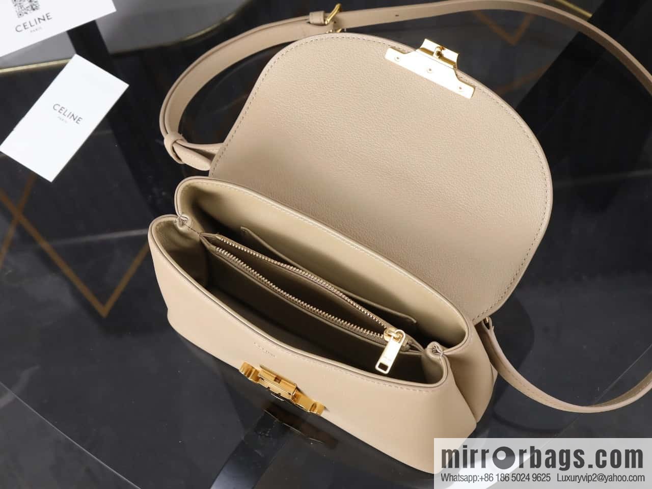 [Premium all-steel hardware] New product launched CE Arc de Triomphe Kelly handbag, item number 118113