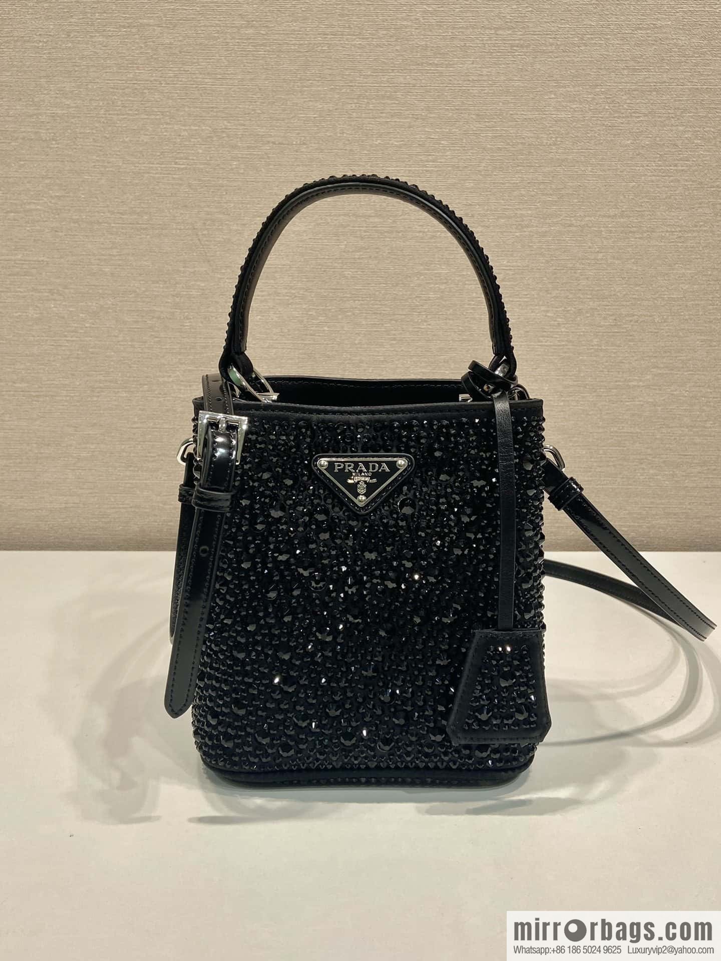 PRADA 🎉 crystal bucket bag 🎉 1BA373 crystal bag