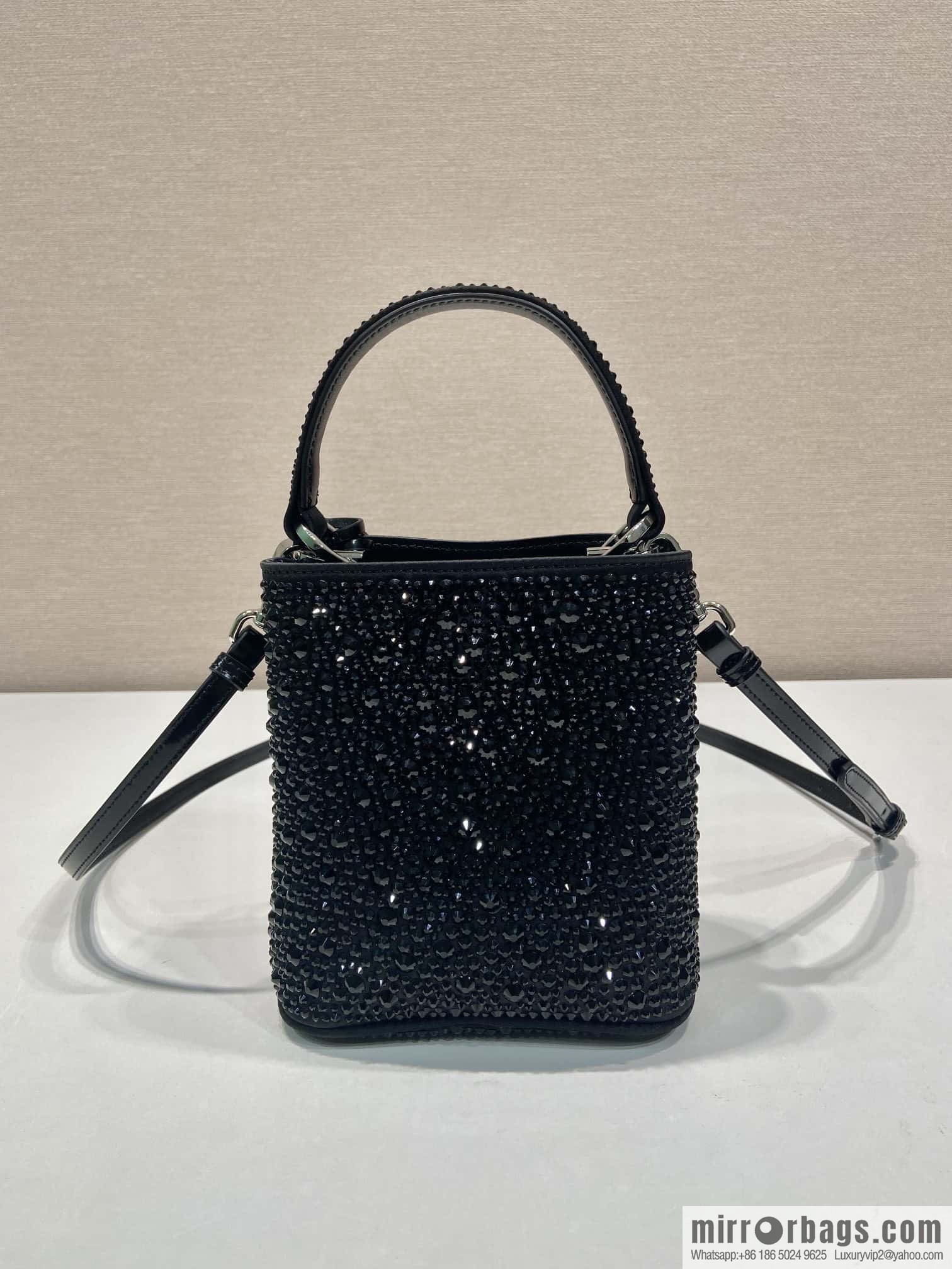 PRADA 🎉 crystal bucket bag 🎉 1BA373 crystal bag