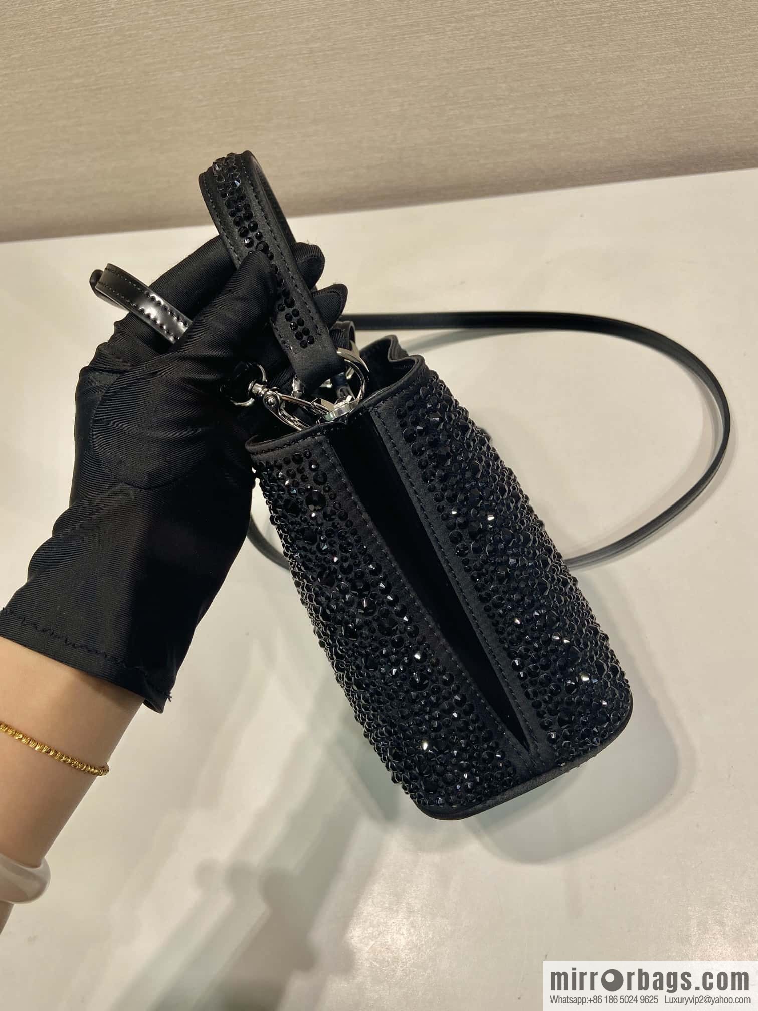 PRADA 🎉 crystal bucket bag 🎉 1BA373 crystal bag