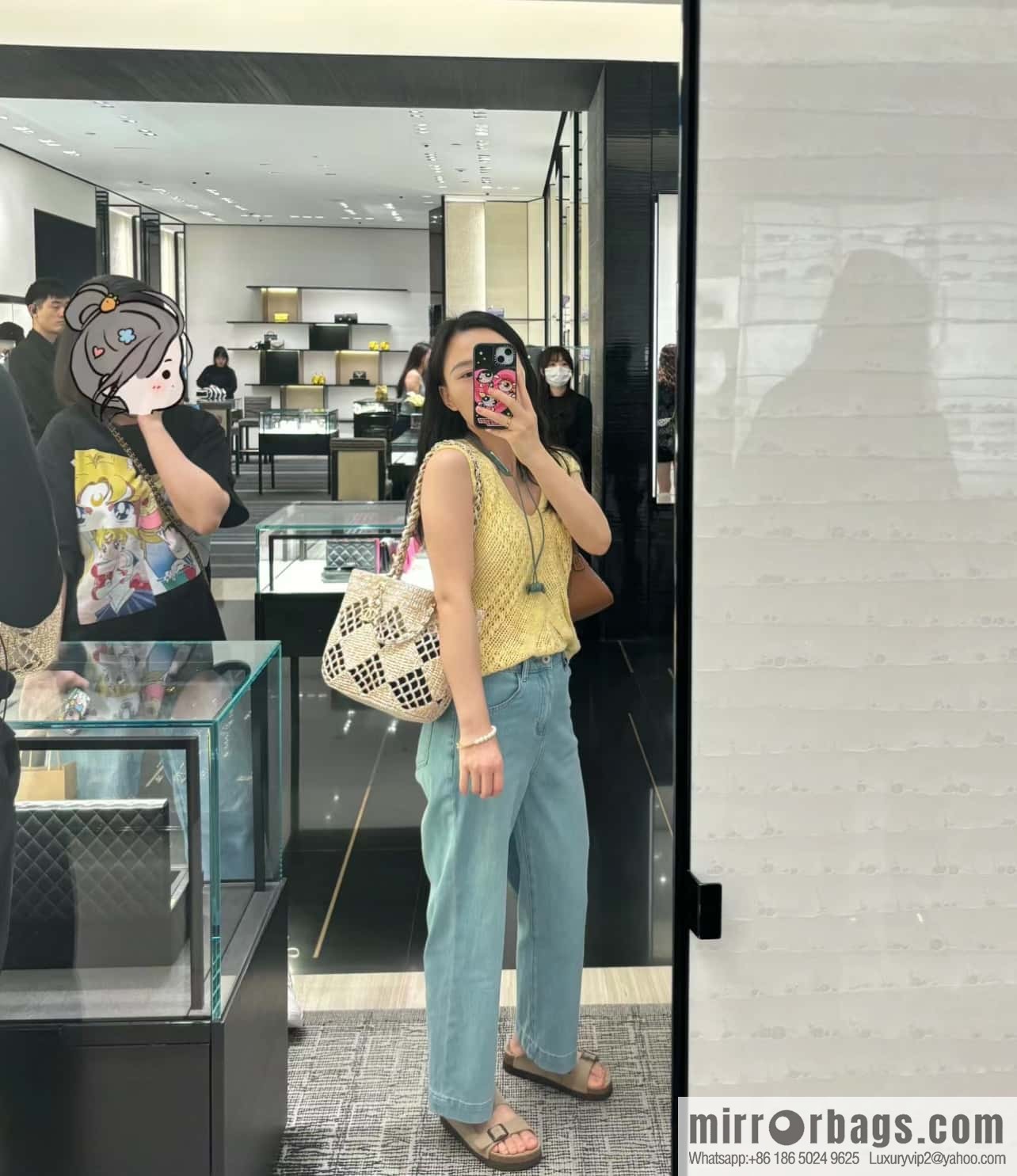 𝐂𝐡𝐚𝐧𝐞𝐥 𝟮𝟰 CoCo Beach Straw Shopping Bag 🛍️ S