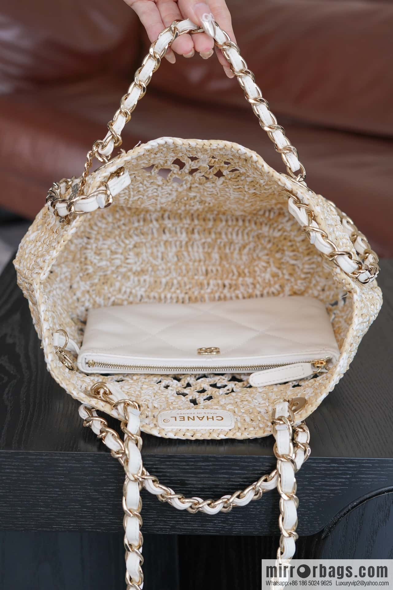 𝐂𝐡𝐚𝐧𝐞𝐥 𝟮𝟰 CoCo Beach Straw Shopping Bag 🛍️ S