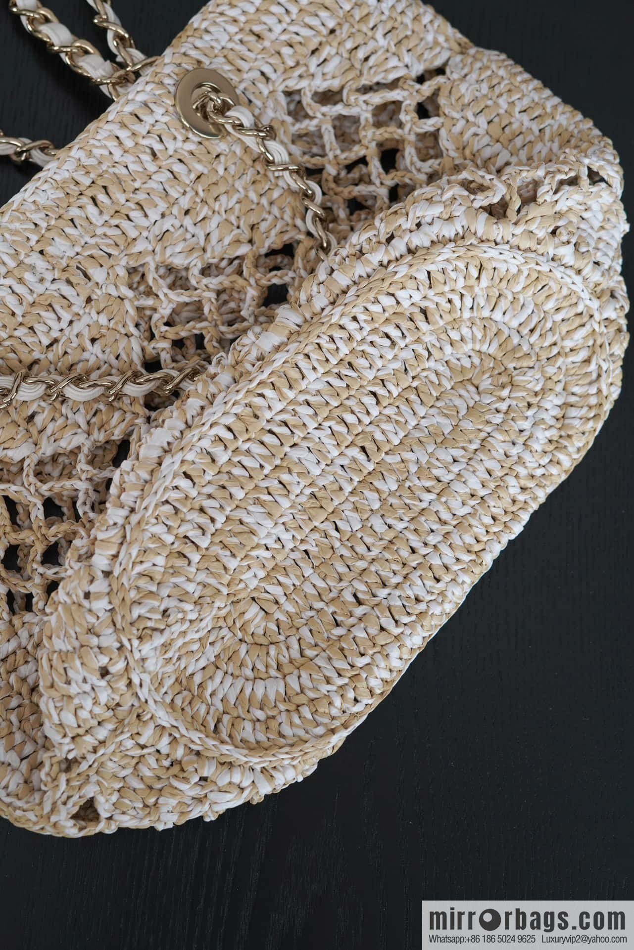 𝐂𝐡𝐚𝐧𝐞𝐥 𝟮𝟰 CoCo Beach Straw Shopping Bag 🛍️ S