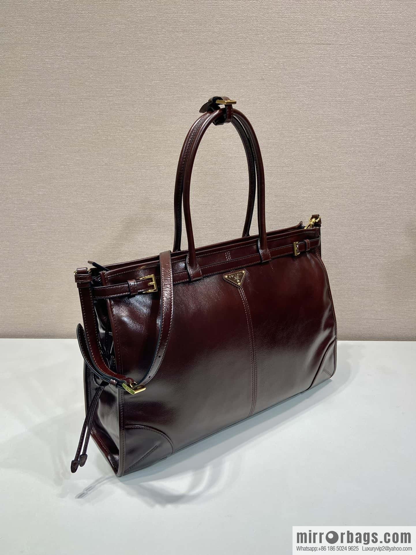 PRADA 🎉 LusSo lf oil wax leather 🎉 1BA439 King 🎉🎉 burgundy