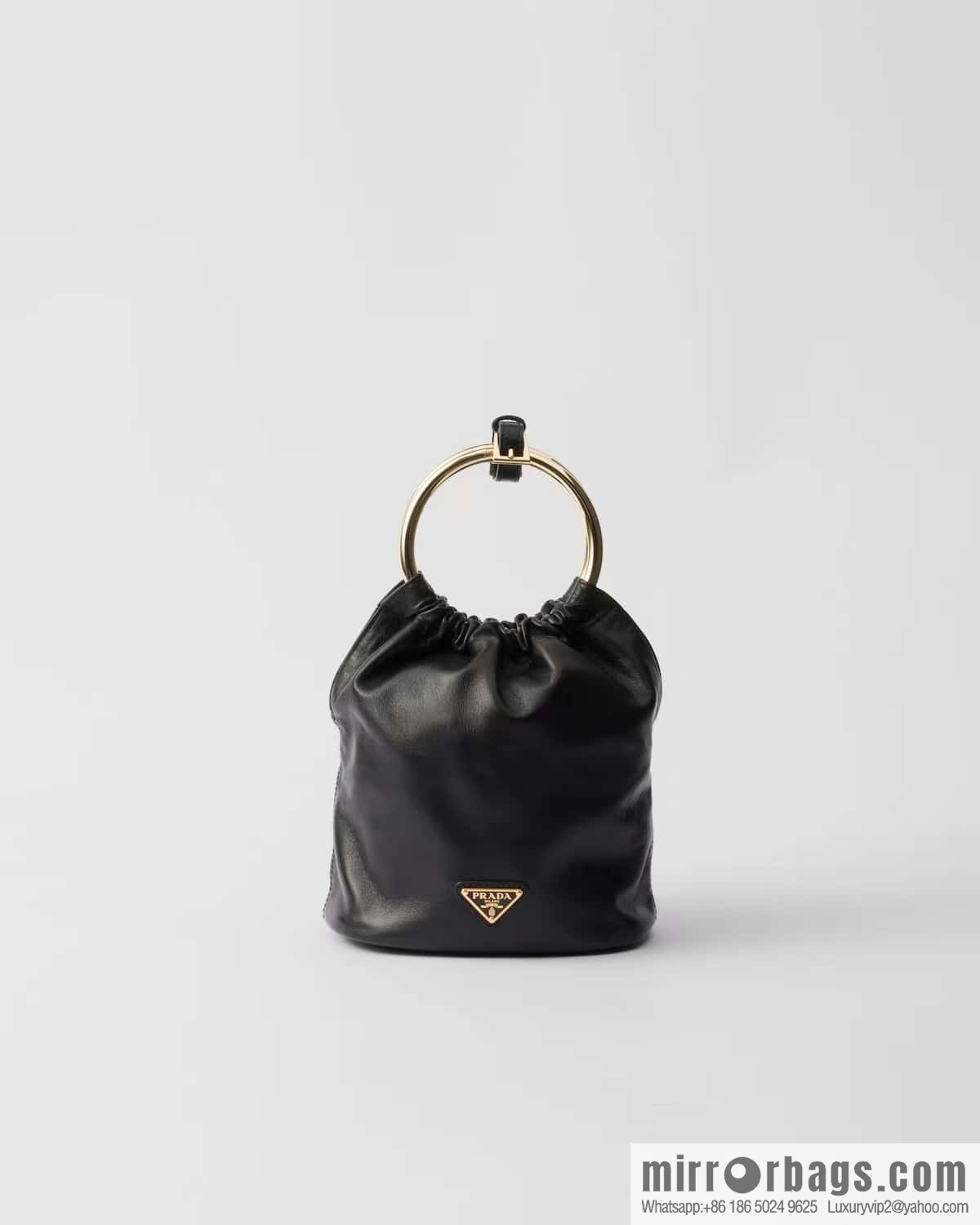 PRADA 🎉 new bucket bag 🎉 1BC227 lambskin 🎉🎉 black