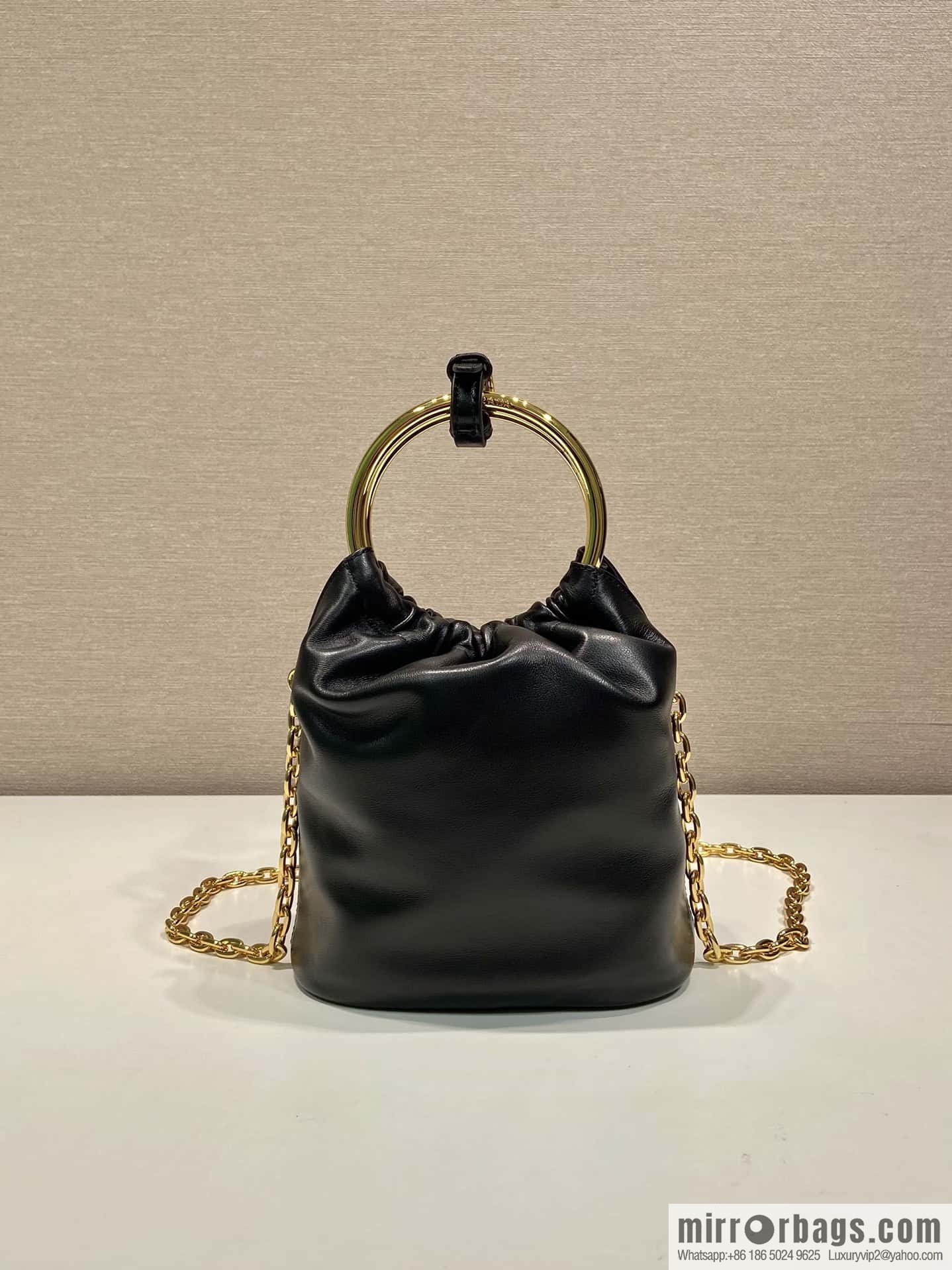 PRADA 🎉 new bucket bag 🎉 1BC227 lambskin 🎉🎉 black