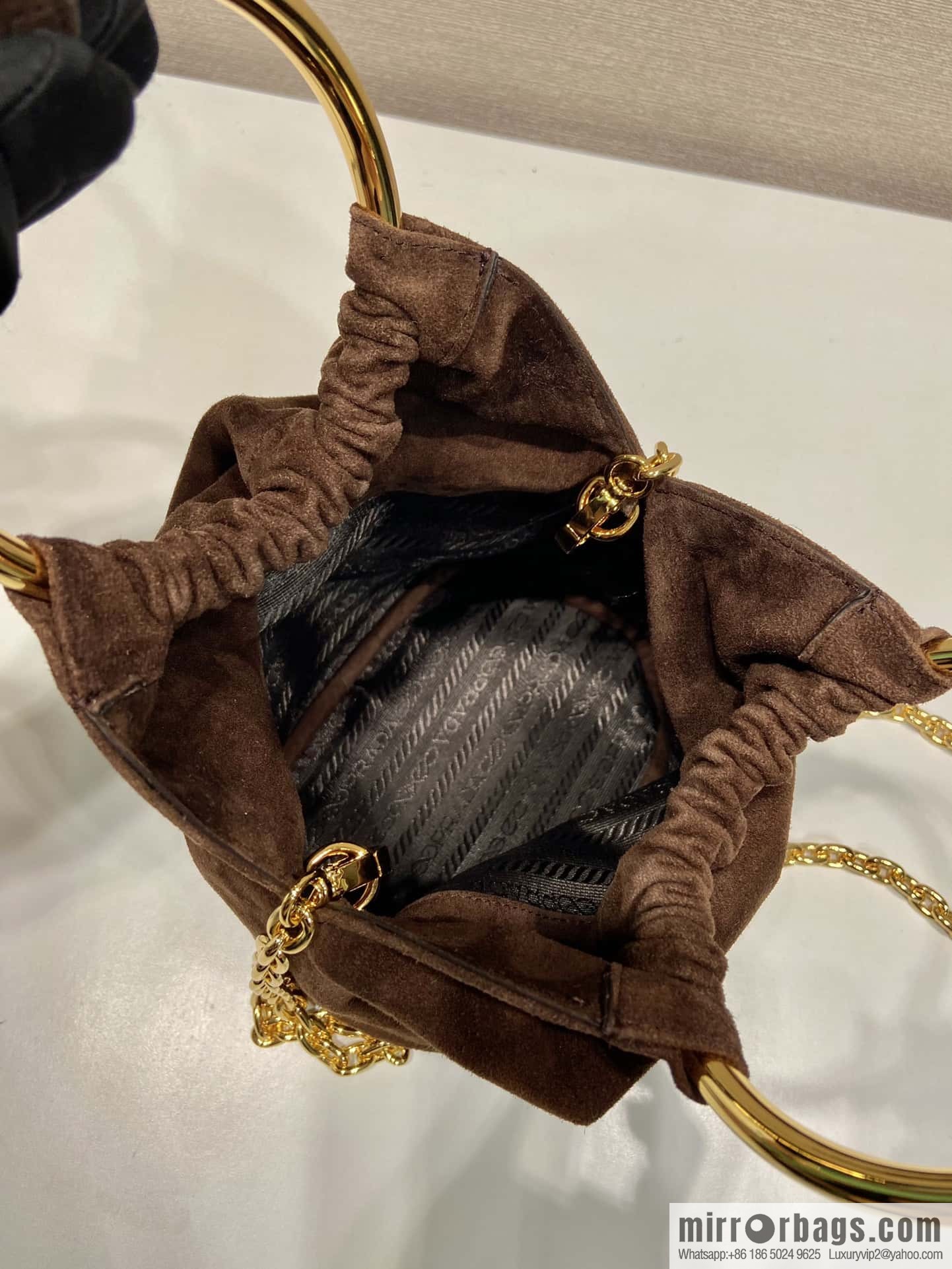PRADA 🎉 new bucket bag 🎉 1BC227 suede🎉🎉