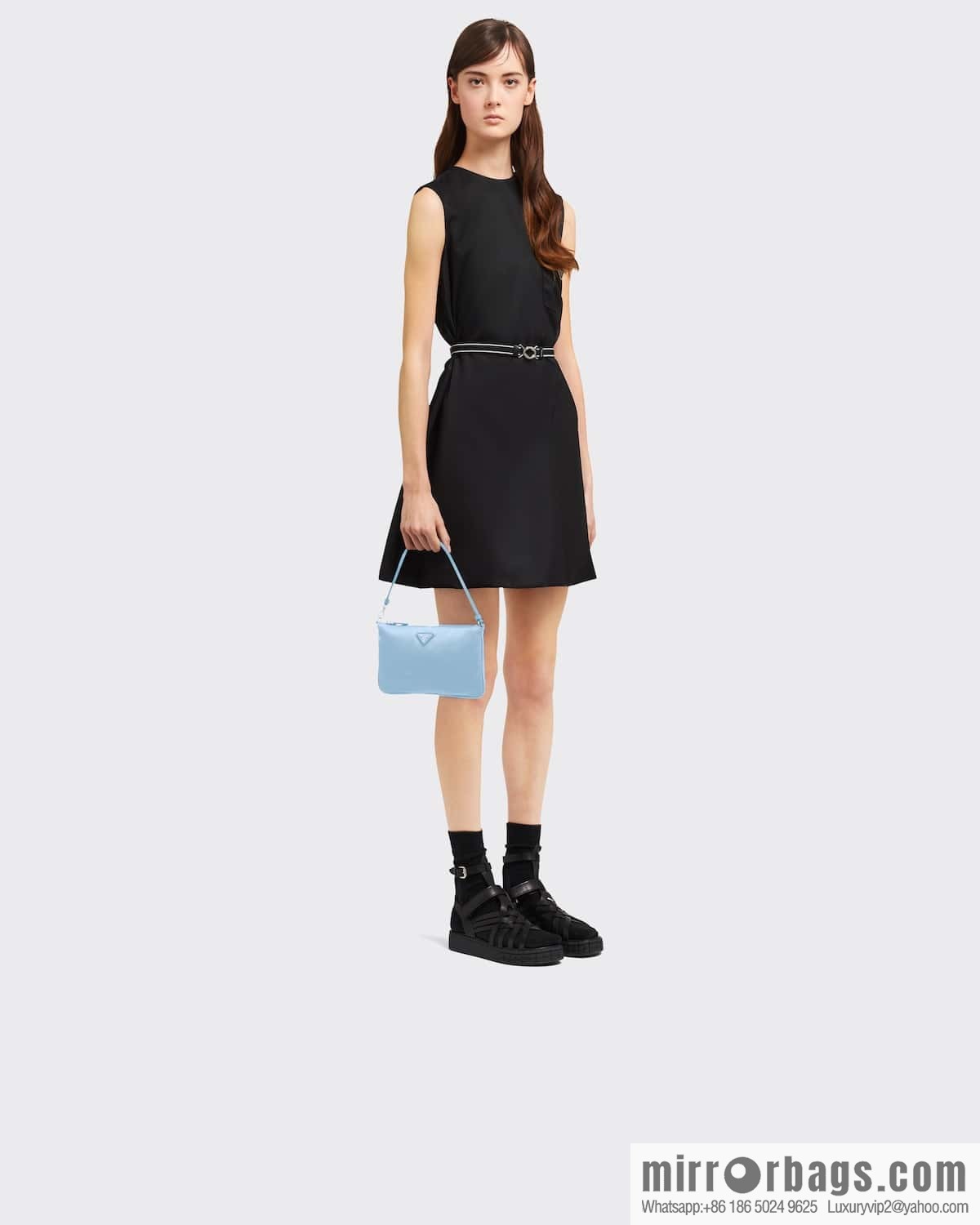 PRADA 🎉 new armpit bag 🎉 1NI545 🎉🎉 haze blue