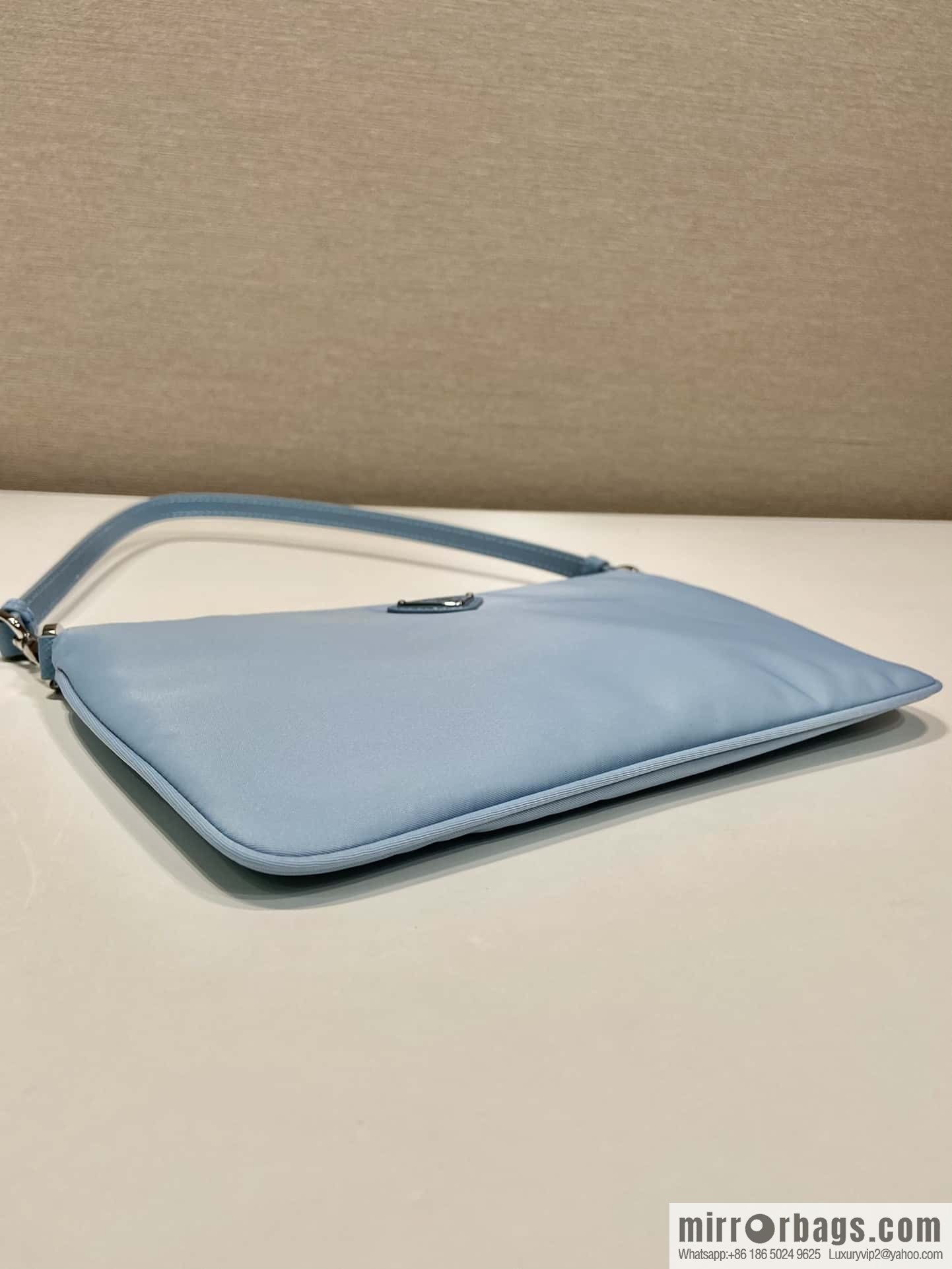PRADA 🎉 new armpit bag 🎉 1NI545 🎉🎉 haze blue
