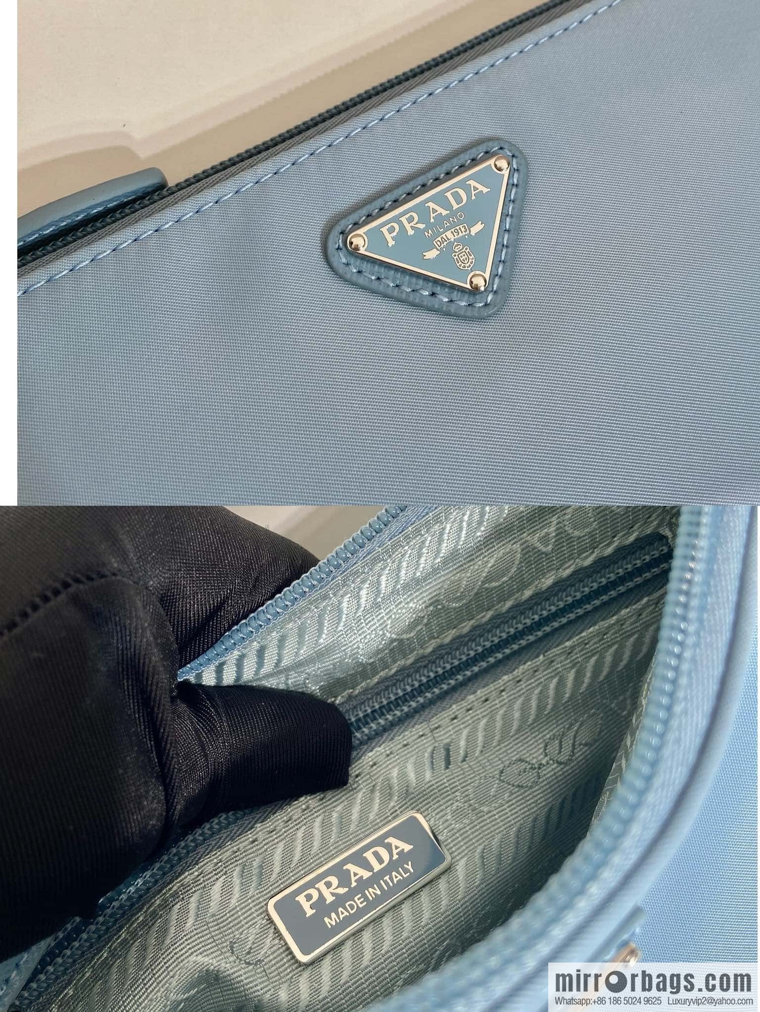 PRADA 🎉 new armpit bag 🎉 1NI545 🎉🎉 haze blue
