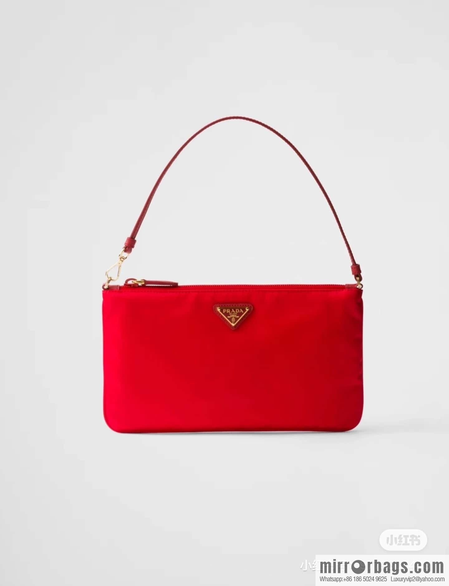 PRADA new armpit bag 🎉🎉 1NI545/K gold new 🎉🎉 red