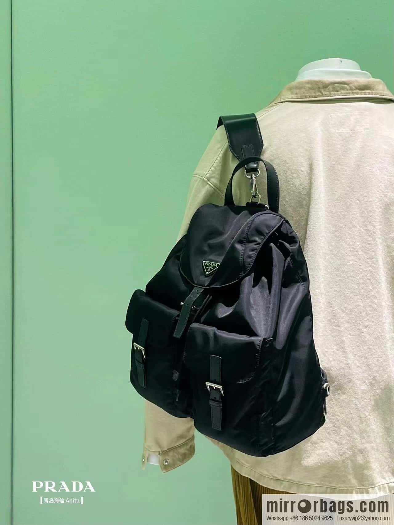 PRADA 🎉 new backpack 🎉 2VZ110 bright shoulder back🎉🎉