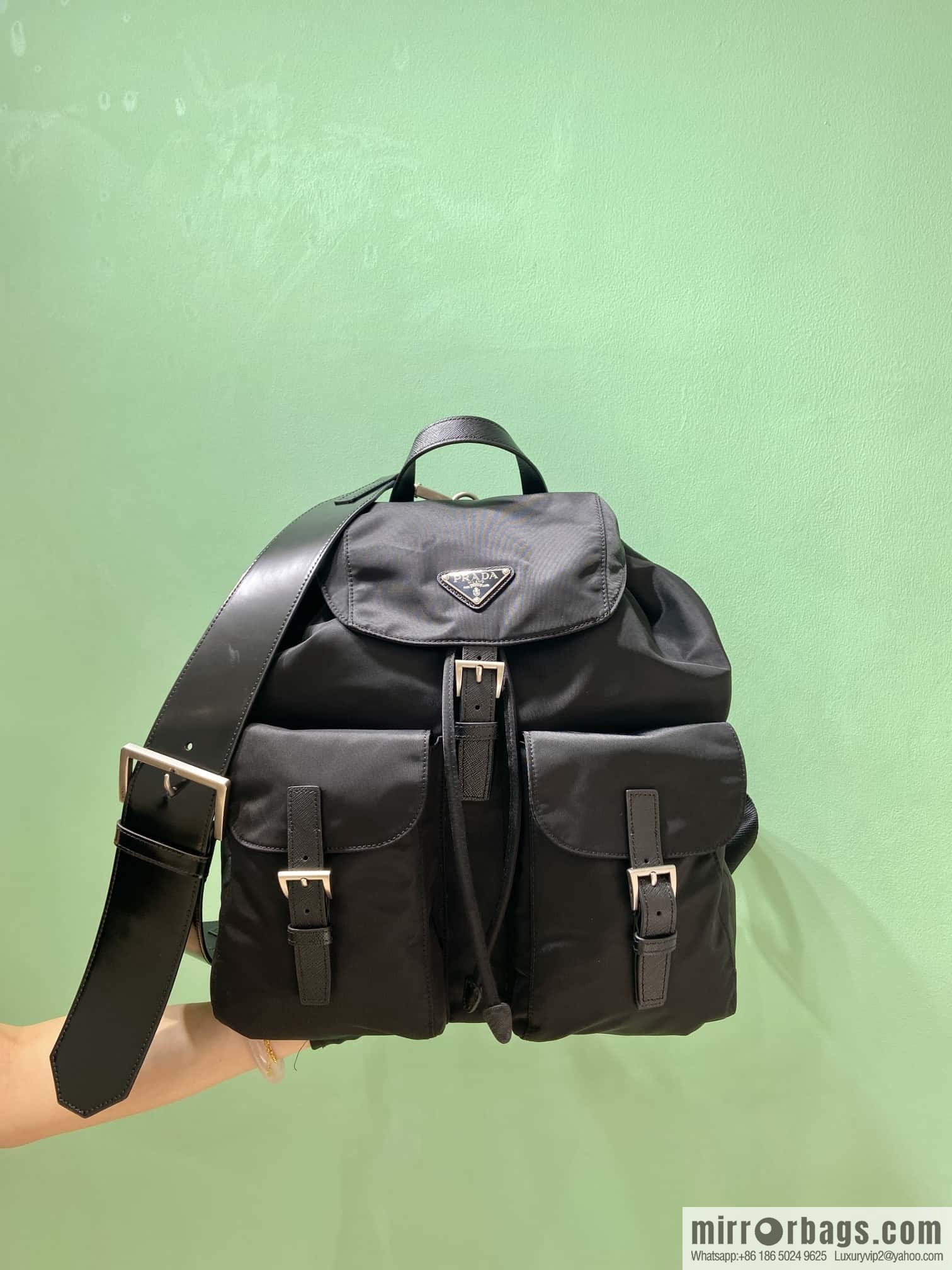 PRADA 🎉 new backpack 🎉 2VZ110 bright shoulder back🎉🎉