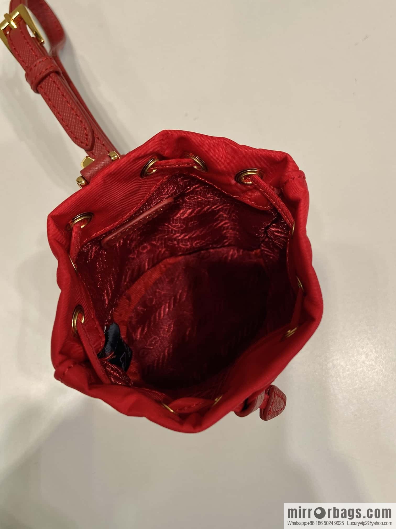 PRADA 🎉 mini bucket bag 🎉 1TT202 new 🎉🎉 red