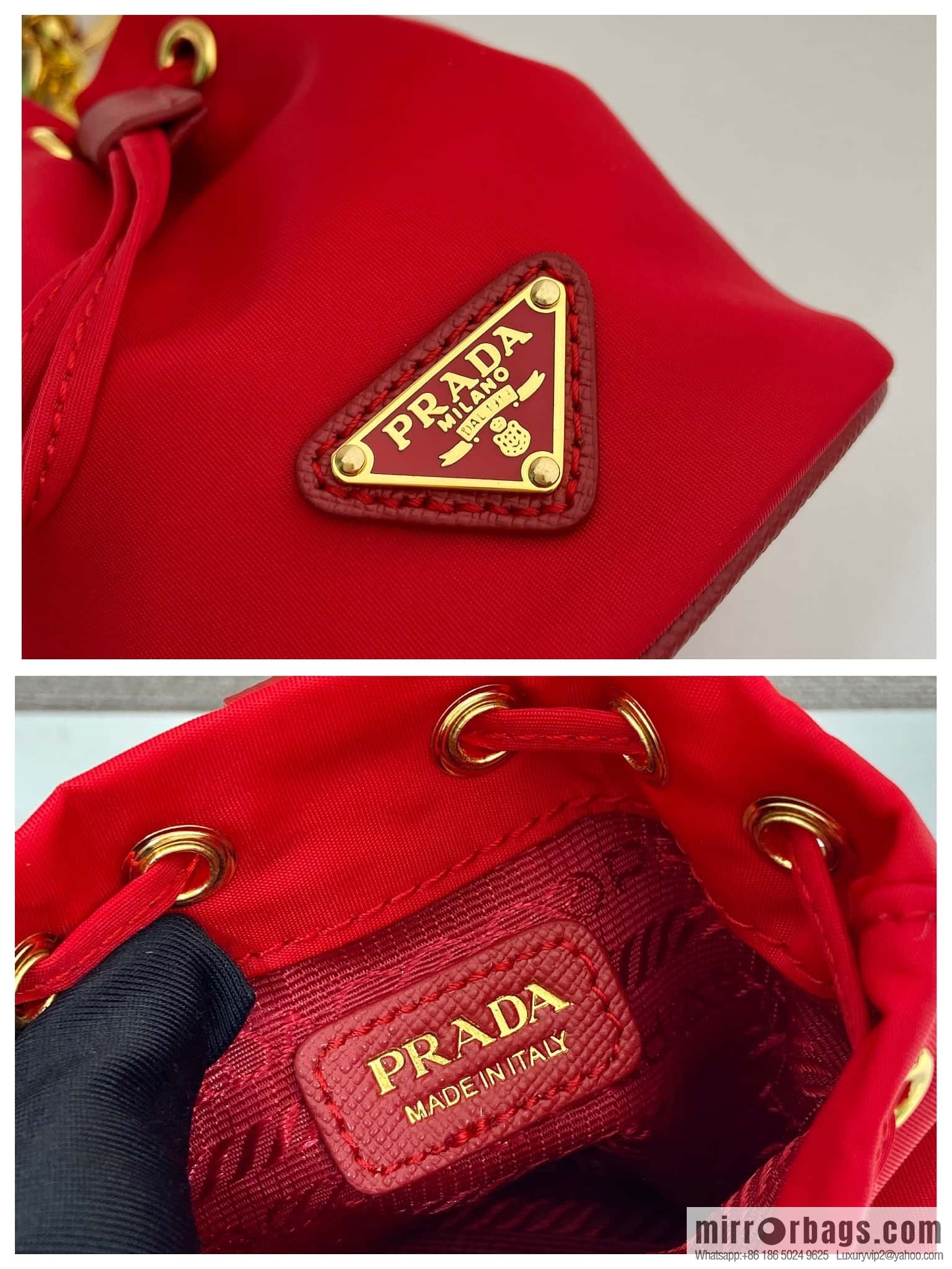 PRADA 🎉 mini bucket bag 🎉 1TT202 new 🎉🎉 red