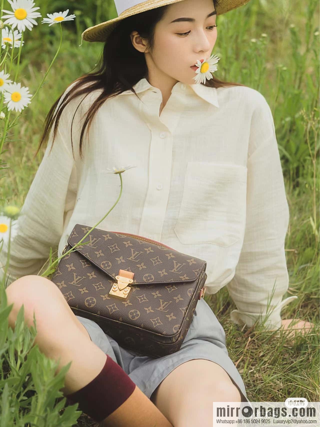 LV 𝐏𝐎𝐂𝐇𝐄𝐓𝐓𝐄 𝐌𝐄𝐓𝐈𝐒 chip rhombus code messenger bag series M44875