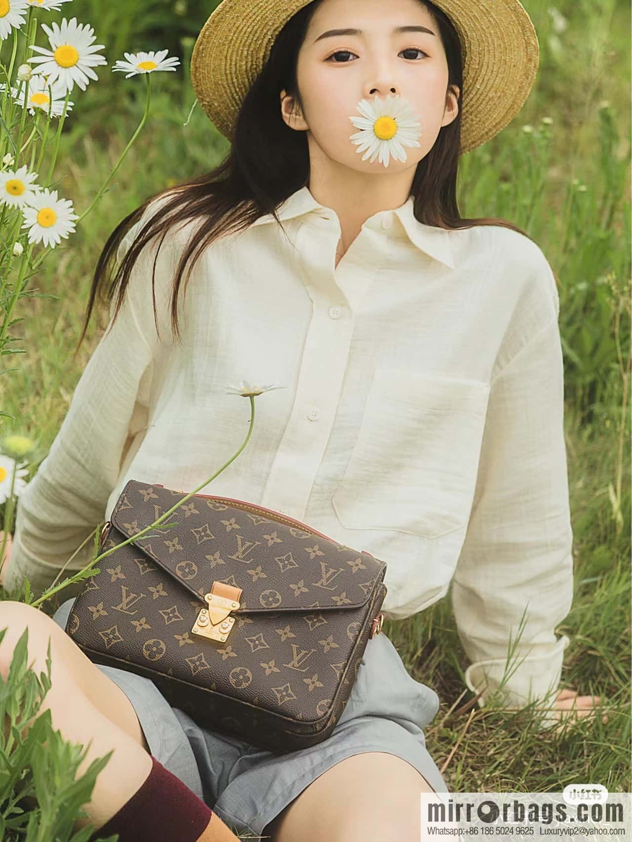 LV 𝐏𝐎𝐂𝐇𝐄𝐓𝐓𝐄 𝐌𝐄𝐓𝐈𝐒 chip rhombus code messenger bag series M44875