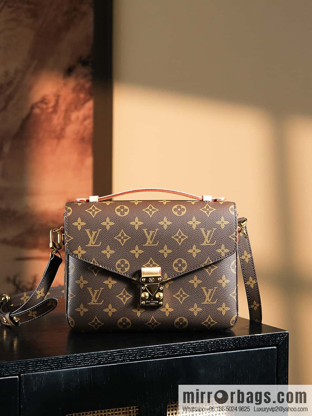 LV 𝐏𝐎𝐂𝐇𝐄𝐓𝐓𝐄 𝐌𝐄𝐓𝐈𝐒 chip rhombus code messenger bag series M44875