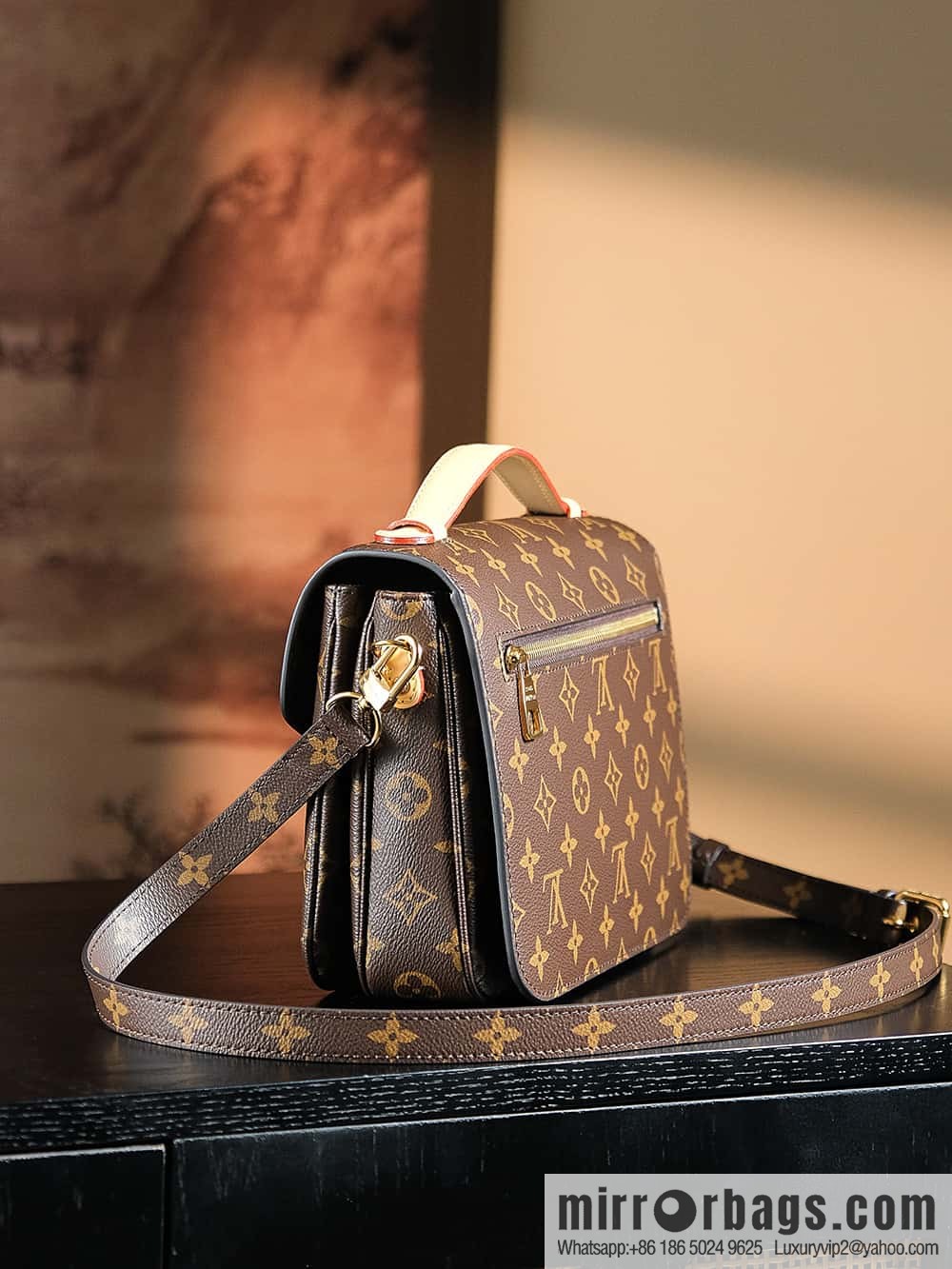 LV 𝐏𝐎𝐂𝐇𝐄𝐓𝐓𝐄 𝐌𝐄𝐓𝐈𝐒 chip rhombus code messenger bag series M44875