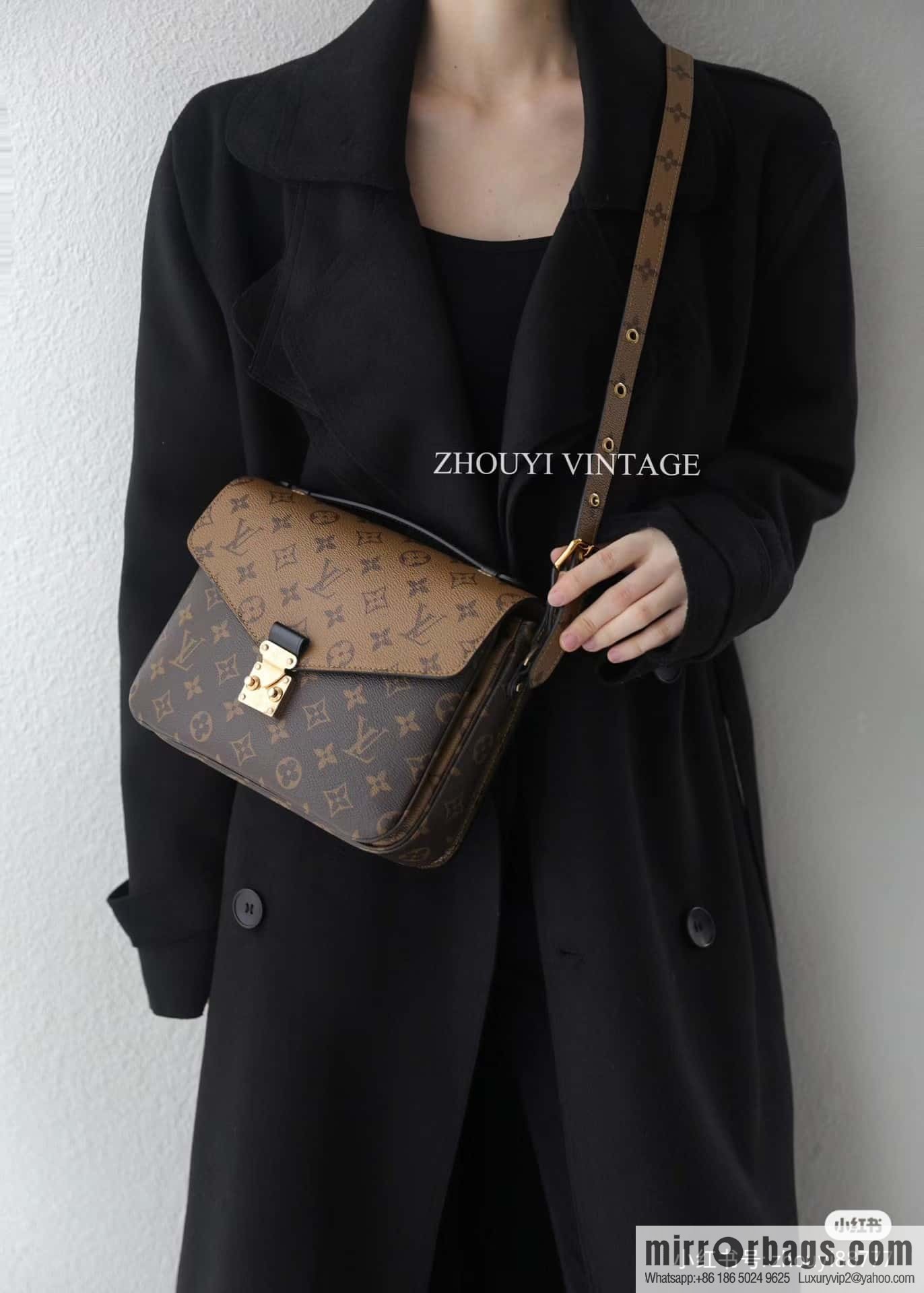 LV ππππππππ πππππ chip rhombus code messenger bag series M44876