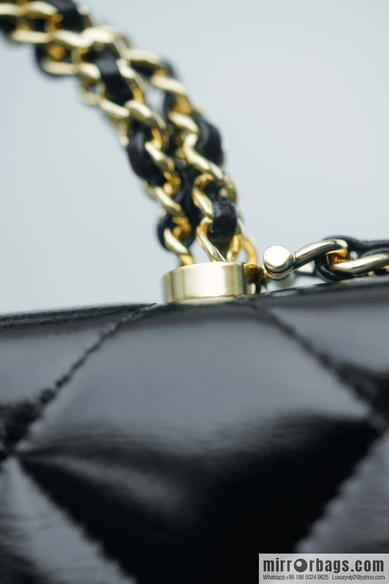 CHANEL Flap New thick chain handle Woc black ➿ AP4166 B17675 94305
