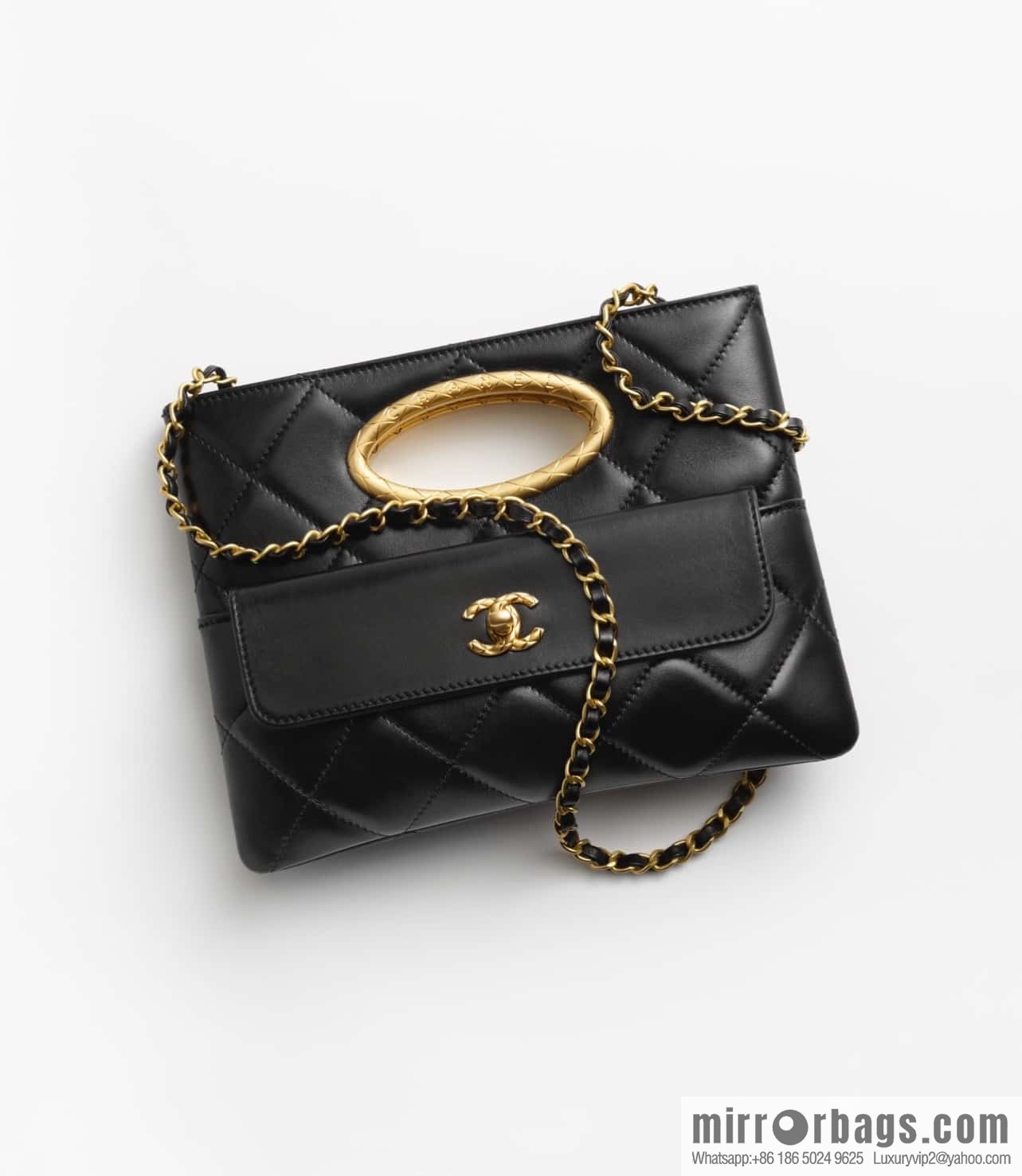 CHANEL 24B Superior Craft Workshop, Dinner Bag, Black AS5038 B17663 94305