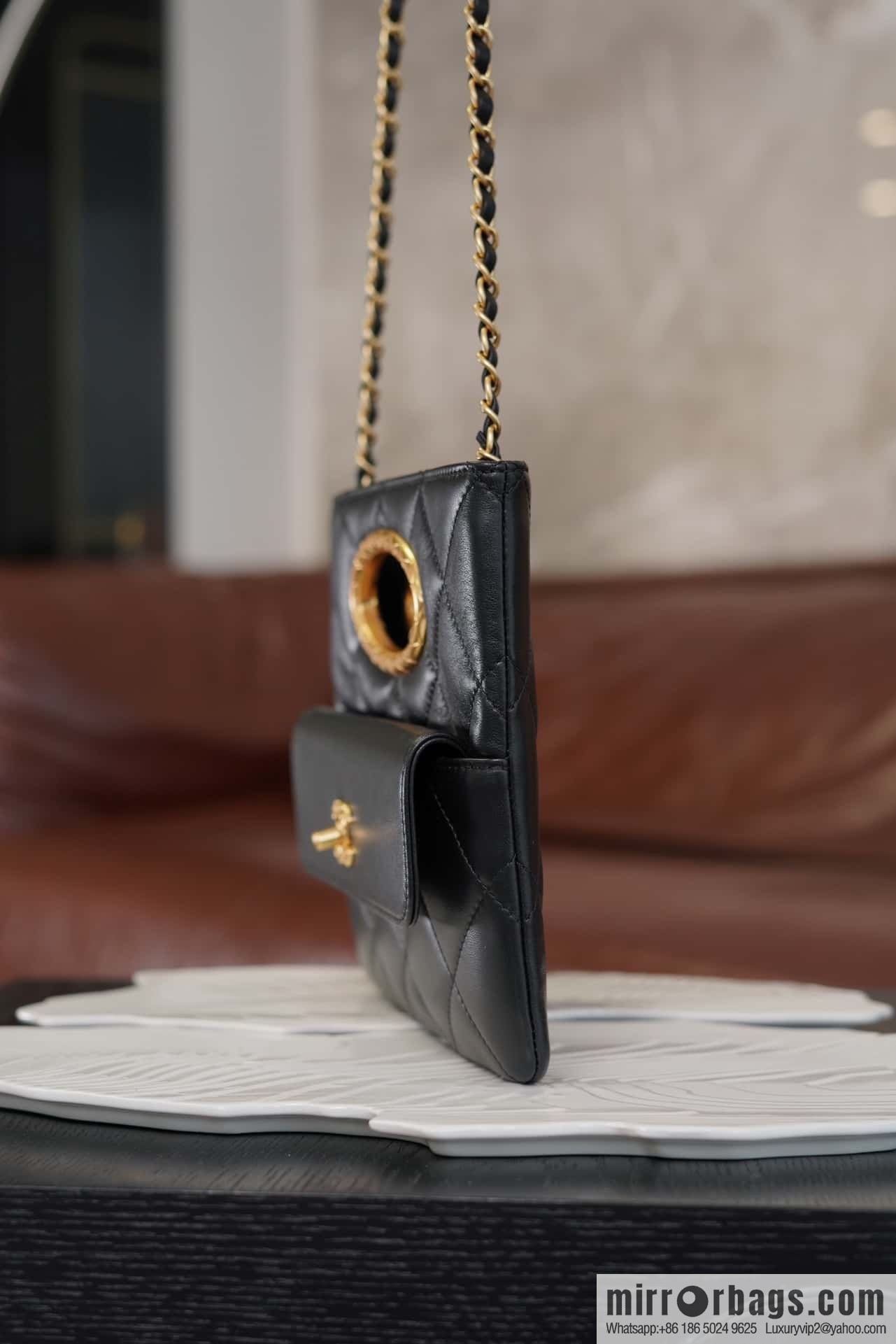 CHANEL 24B Superior Craft Workshop, Dinner Bag, Black AS5038 B17663 94305