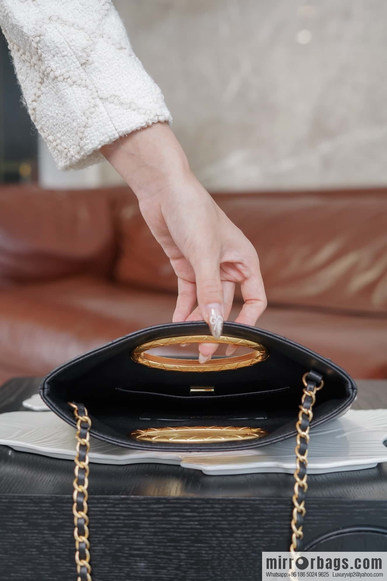 CHANEL 24B Superior Craft Workshop, Dinner Bag, Black AS5038 B17663 94305