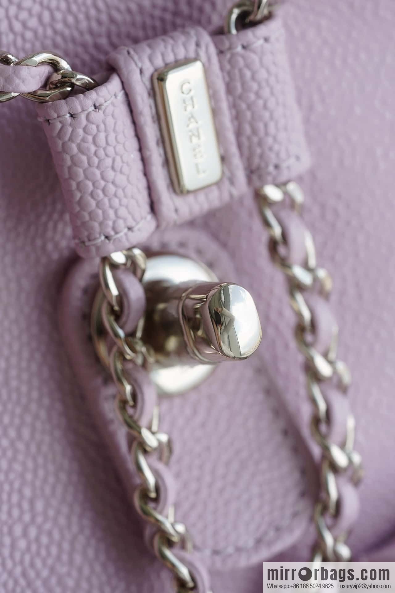 CHANEL Duma backpack, genuine leather, pink medium AS3860.