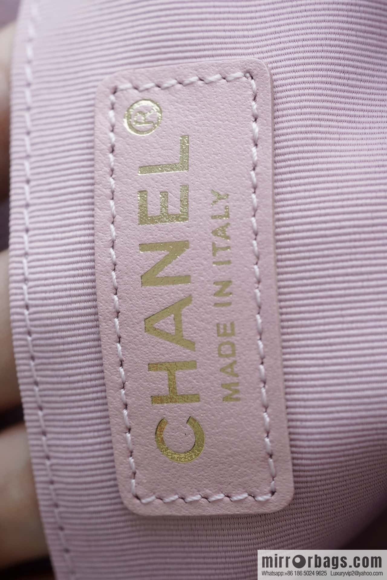 CHANEL Duma backpack, genuine leather, pink medium AS3860.
