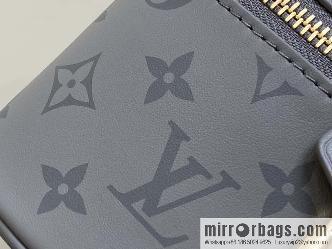 [Original order boutique] M12427 shark gray silk screen printing, full leather chain bag series Vanity Chain Pouch handbag