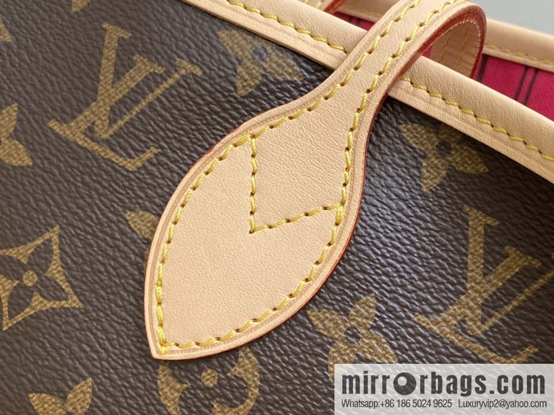 [Original order boutique] M12257 presbyopia plum red, available on both sides, variable code chip version, shopping bag series NEVERFULL medium handbag